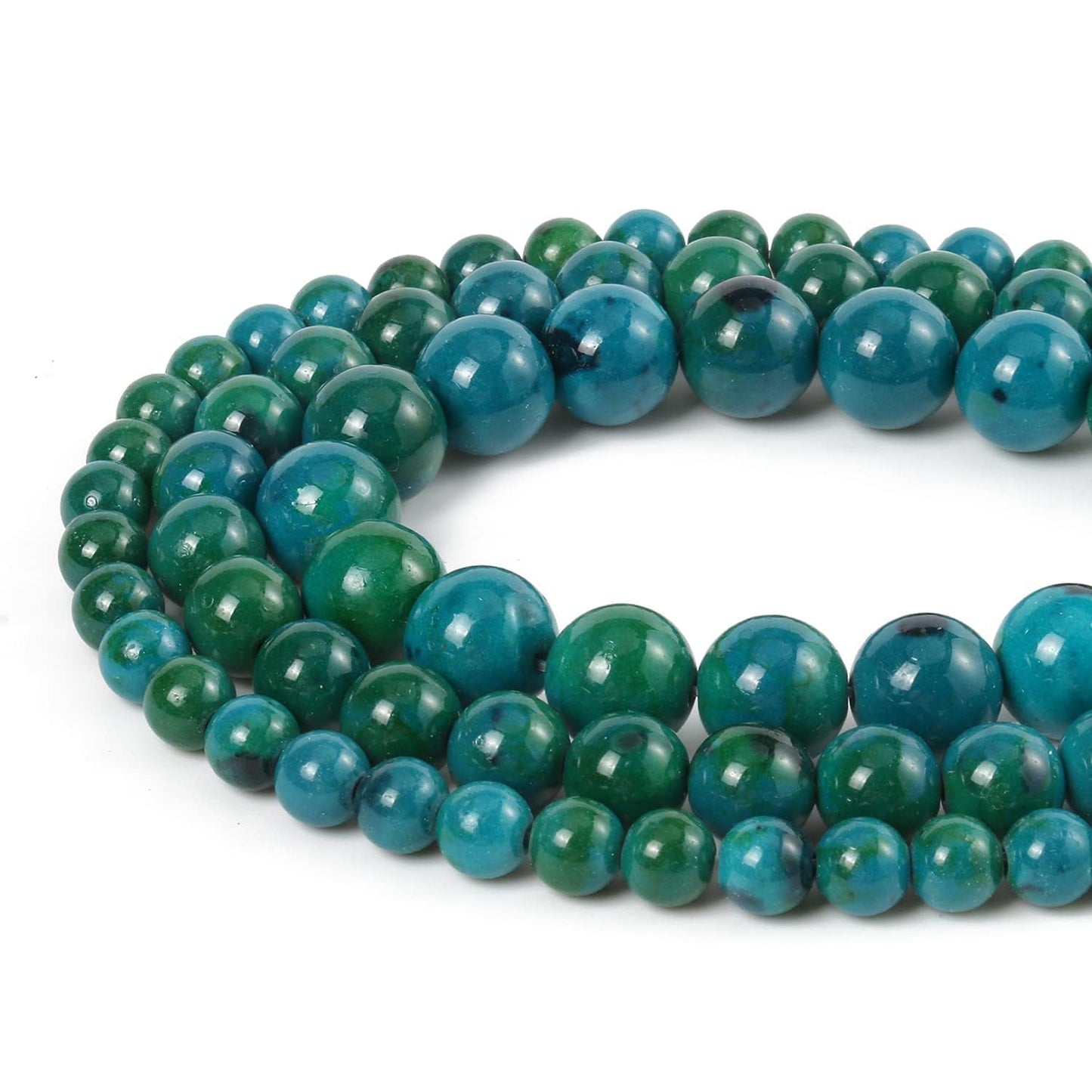 About 60pcs 6mm Natural Stone Beads Phoenix Stone Beads Energy Crystal Power Gemstone for Jewelry Making, DIY Bracelet Necklace