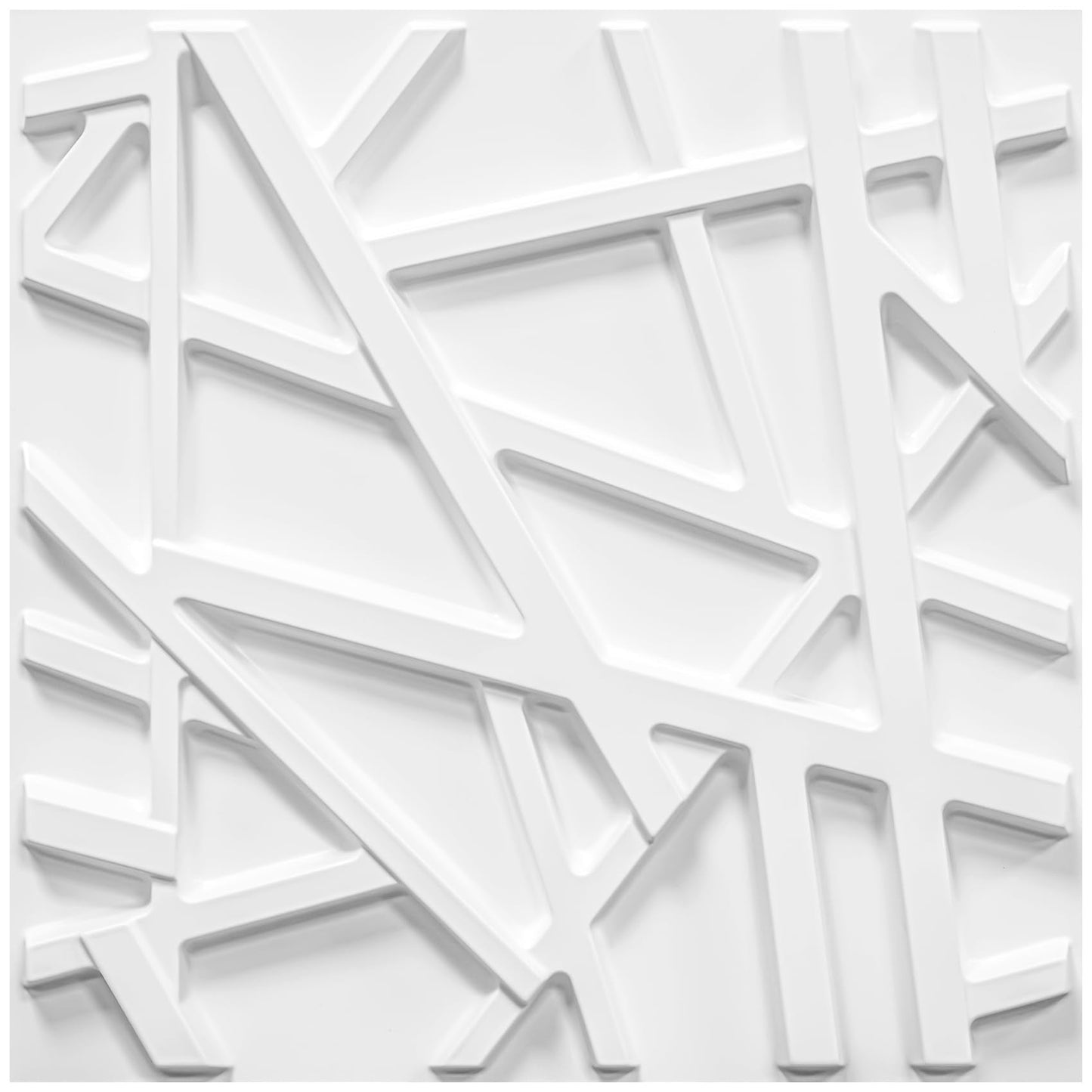 LEVOWAY 33 Pack 3D Wall Panels for Interior Wall Decor, 12''x12'' White Accent Textured Wall Panels, Wall Covering Panles for Living Room, Gaming Room, TV Background, Cover 32 Sq.Ft