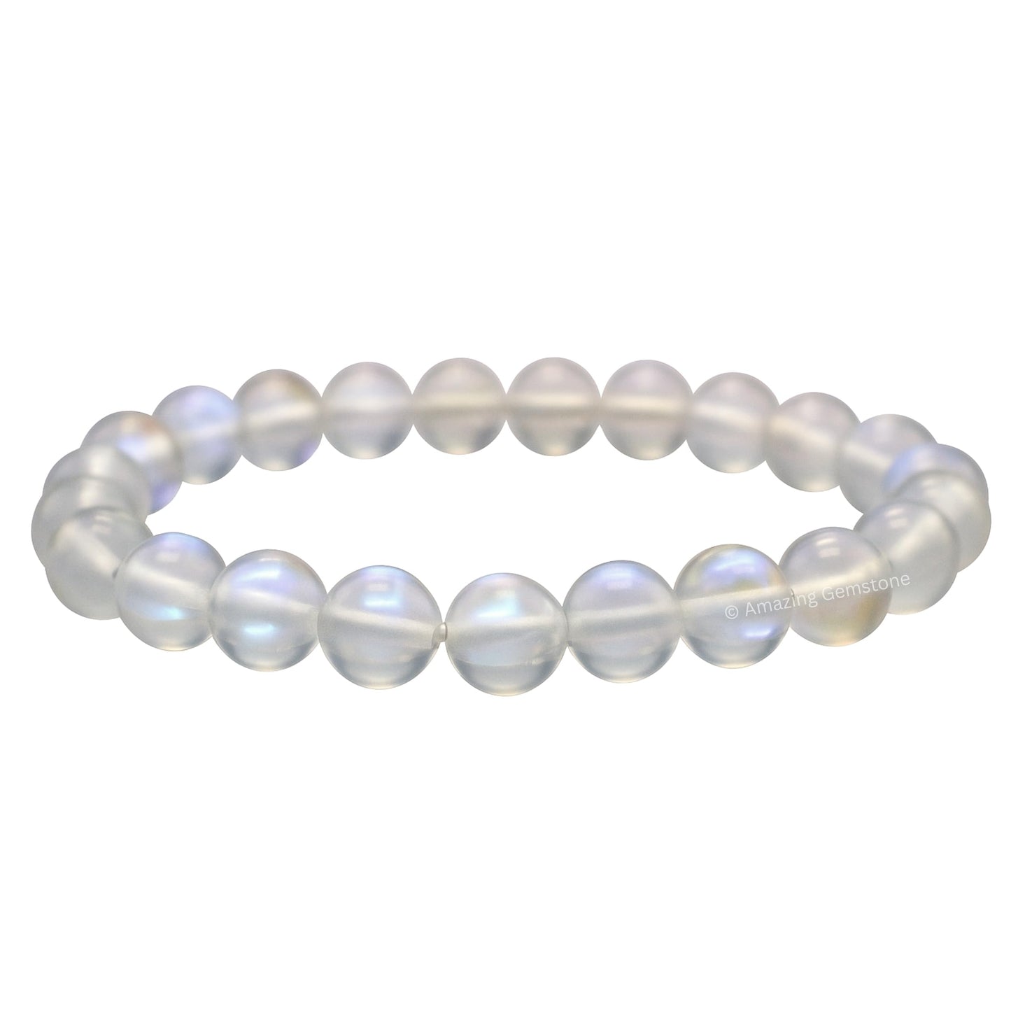 Amazing Gemstone Crystal Bracelet for Women Men's Gifts - Protection Healing Crystal Bracelet - 8mm Gemstone Beaded Stretchable Bracelet Pulseras Para Hombres Mujer Stocking Stuffers Mothers Day Gift (Rainbow Mermaid)