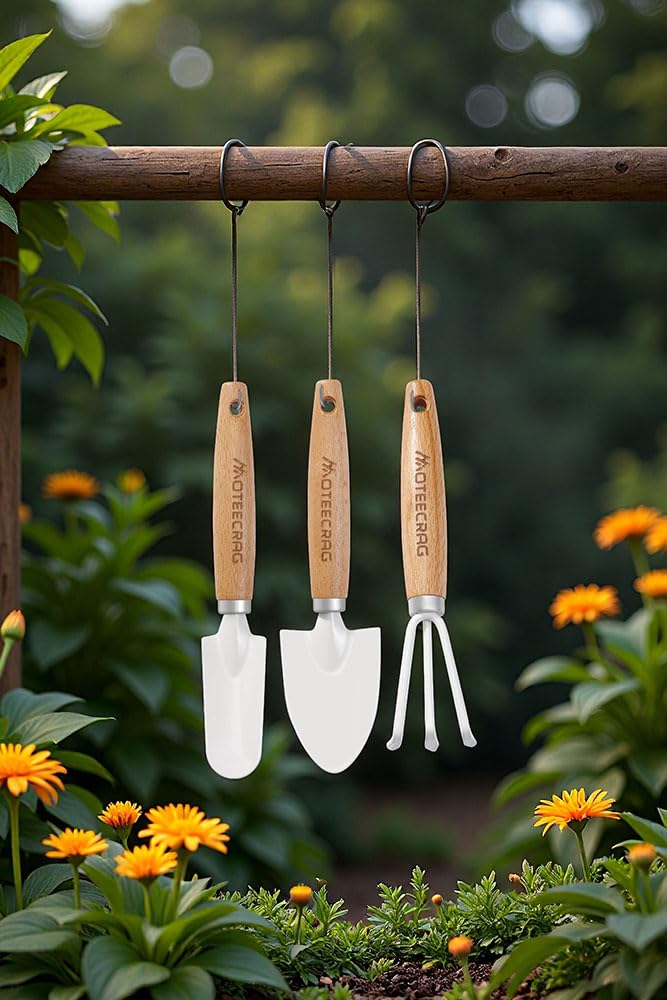 Kids Gardening Tools Set Mini Gardening Tools for Children with Small Shovel, Trowel and Rake, Inspire a Love for Nature