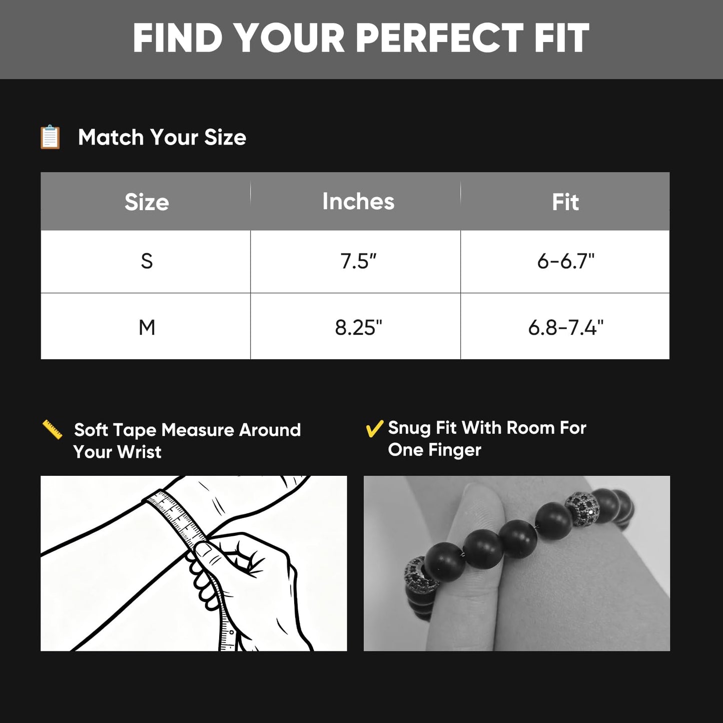 Gifts for Men-Tiger's Eye Stone Beaded Bracelet,Real 8mm Natural Gemstone Chain Beads Bracelets with Stainless Steel Clasp,Designer Jewelry Gift for Boyfriend Husband Son,Birthday Anniversary,8.25''