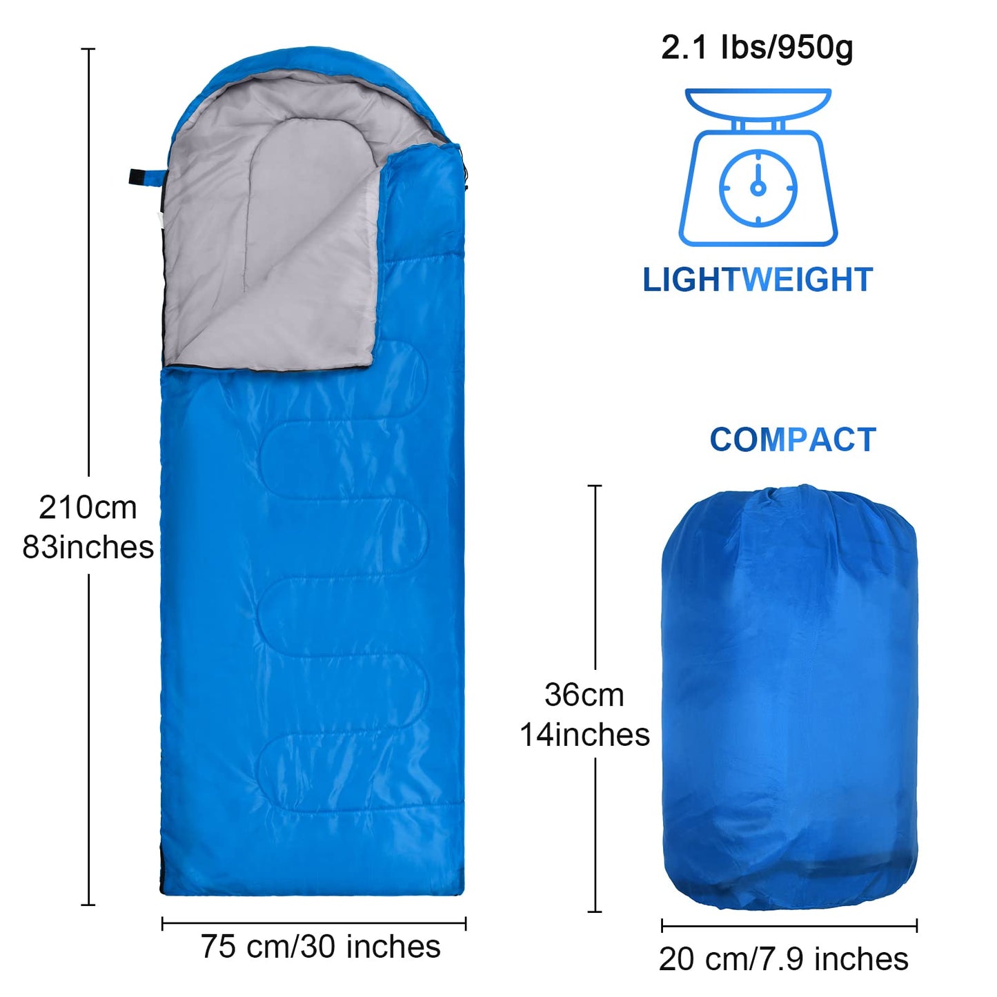 Macarrie 10 Pcs Bulk Sleeping Bags for Homeless Donation Shelter Adults 0 Degree Waterproof Sleeping Bags with Compression Sack for Cold Weather Emergency Hiking Camping Warm(Multicolor)