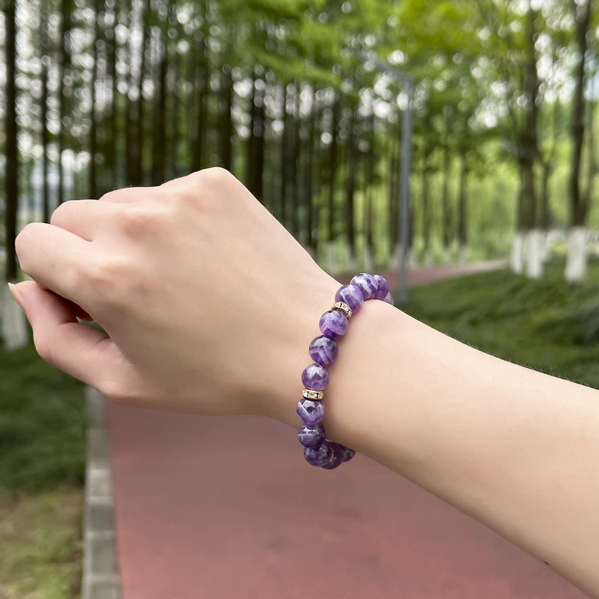 liagza Healing Bracelet For Women Anxiety Crystal Bracelet Chakra Beaded Bracelets Rose Quartz Crystals And Healing Stones Yoga Bead Bracelet Calming Stretch Bracelet Stress Relief Gifts For Women