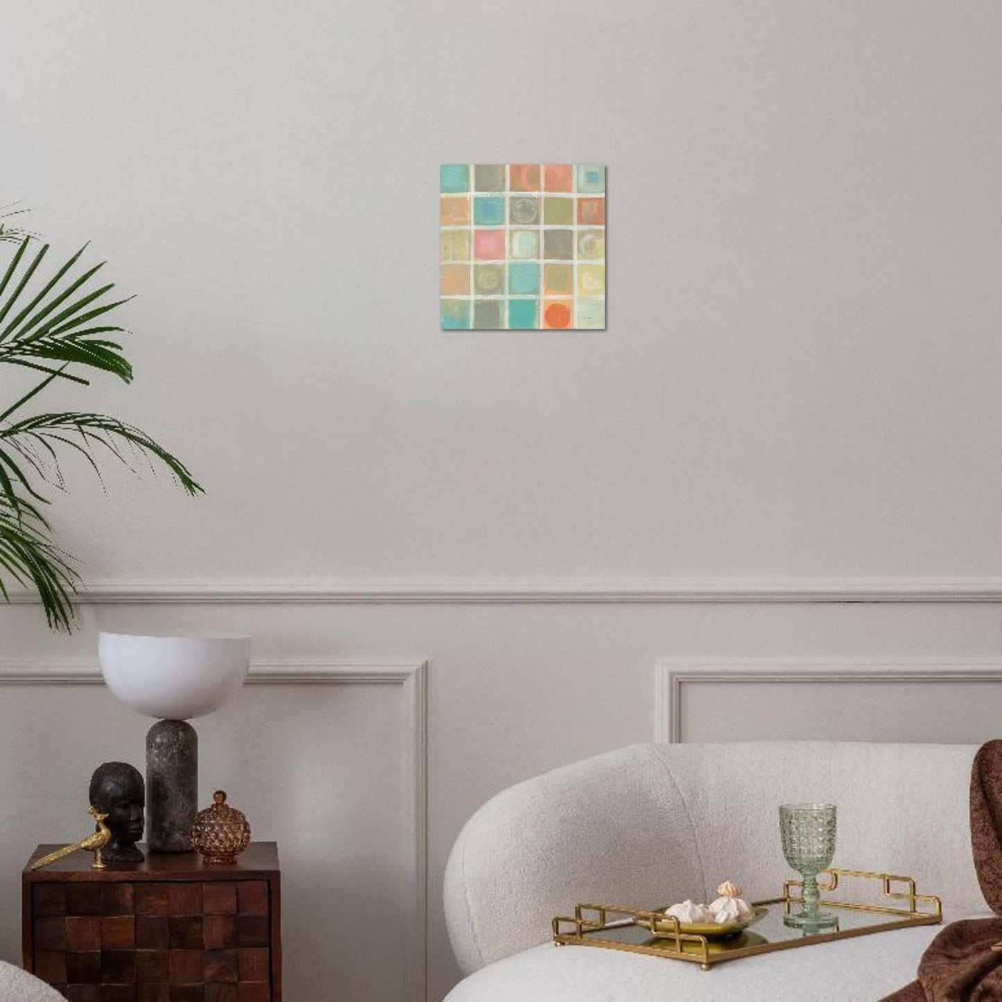 ART.COM Wall Art Print Sea Glass Mosaic Tile III by Silvia Vassileva, 16" x 16"