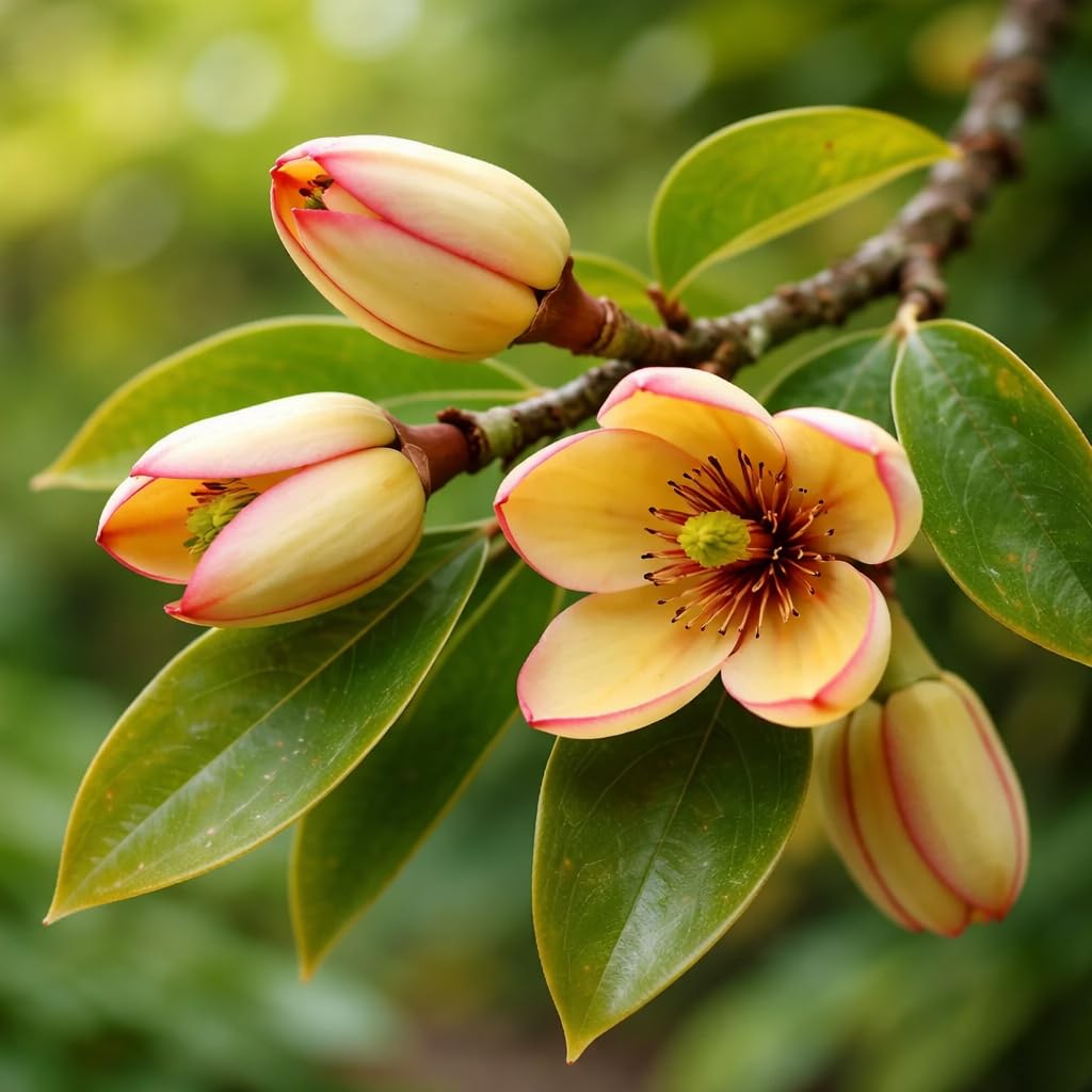 Banana Magnolia Bush (Banana Shrub) - 12-18" Tall Live Plant - Gallon Pot - Fragrant Evergreen Flowering Hedge - Magnolia figo