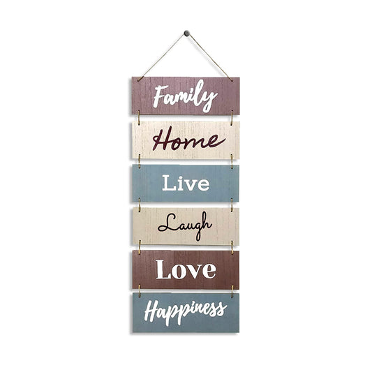 Hanging Wall Decor Sign - Welcome Vertical Wall Art Decorations, Rustic Home Accessories for Living Room, Bedroom, Family, Dining, and Kitchen, Outdoor Signs for House, Live, Laugh, Love Plaques
