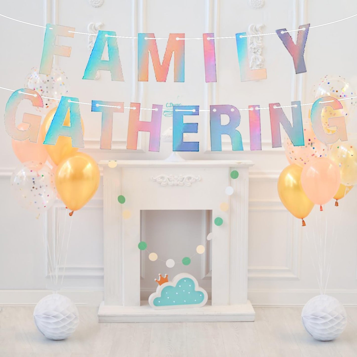 116 Pcs DIY Glitter Custom Banner Kit - Custom Banner Including 111 Letters and Numbers, 3 Rope and 2 Threading Device for Personalized Decor for Birthday