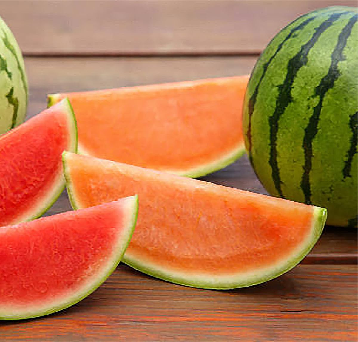 Delicious: Tendersweet Orange Watermelon Seeds - Produces Watermelons up to 15-30 Pounds!…
