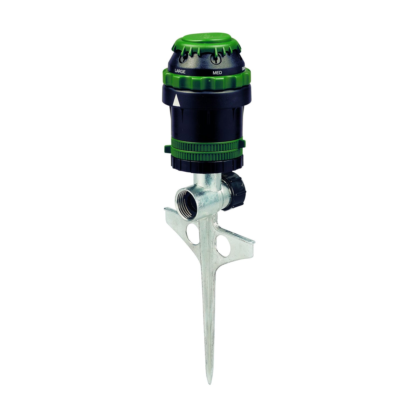Orbit 58573N H2O-Six Gear-Drive Sprinkler on Metal T-Spike