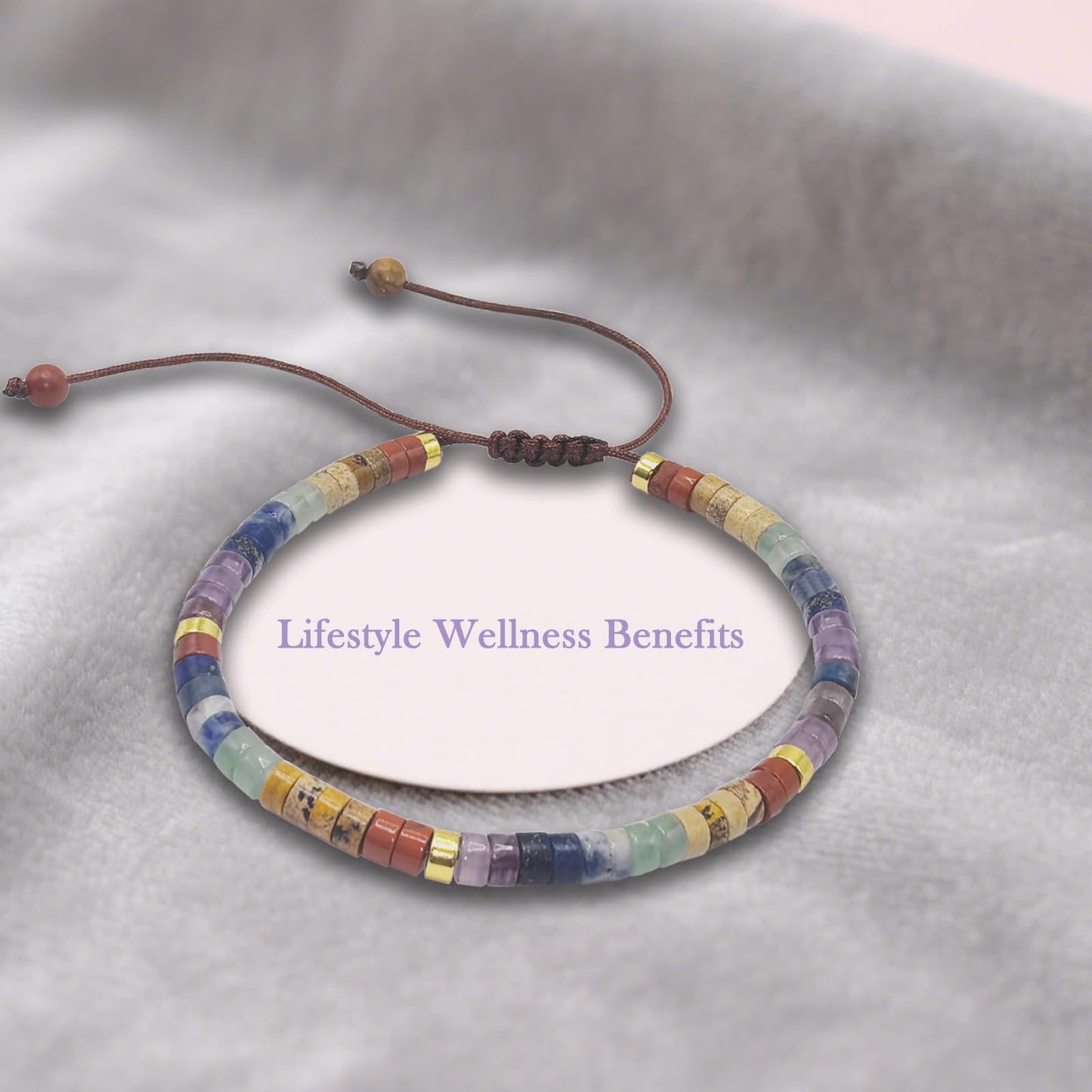 Vyooxcy Chakra Bracelets for Women，7 Chakra Bracelet Crystal Beaded Healing Bracelet for Women Spiritual Bracelets ，Healing Crystals Meditation Relax Women Anxiety