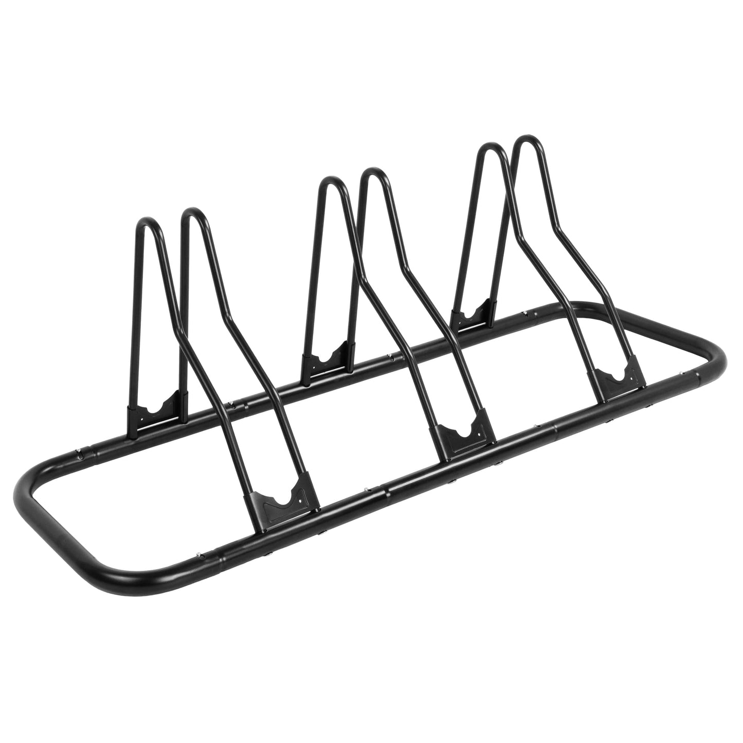 CyclingDeal Bicycle Floor Parking Rack Stand - for Mountain MTB Road Bike - Indoor Home Garage Storage - Classic 3 Bikes