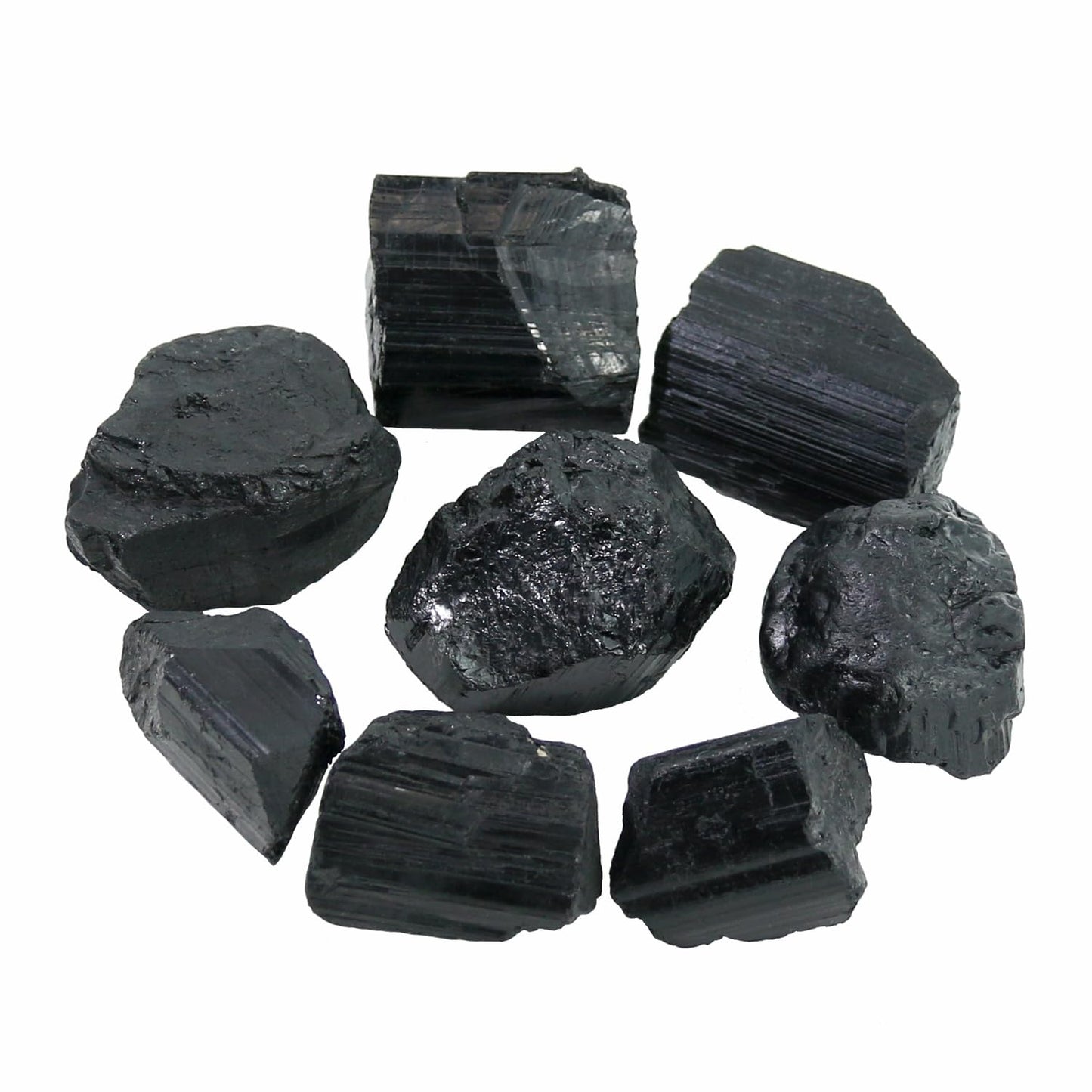 Nvzi Raw Black Tourmaline Crystals Bulk, Real Gemstones and Crystals, Rocks and Minerals, Healing Crystals, Quartz Crystals and Healing Stones, Cuarzos Originales De Energia Y Piedras(1LB)
