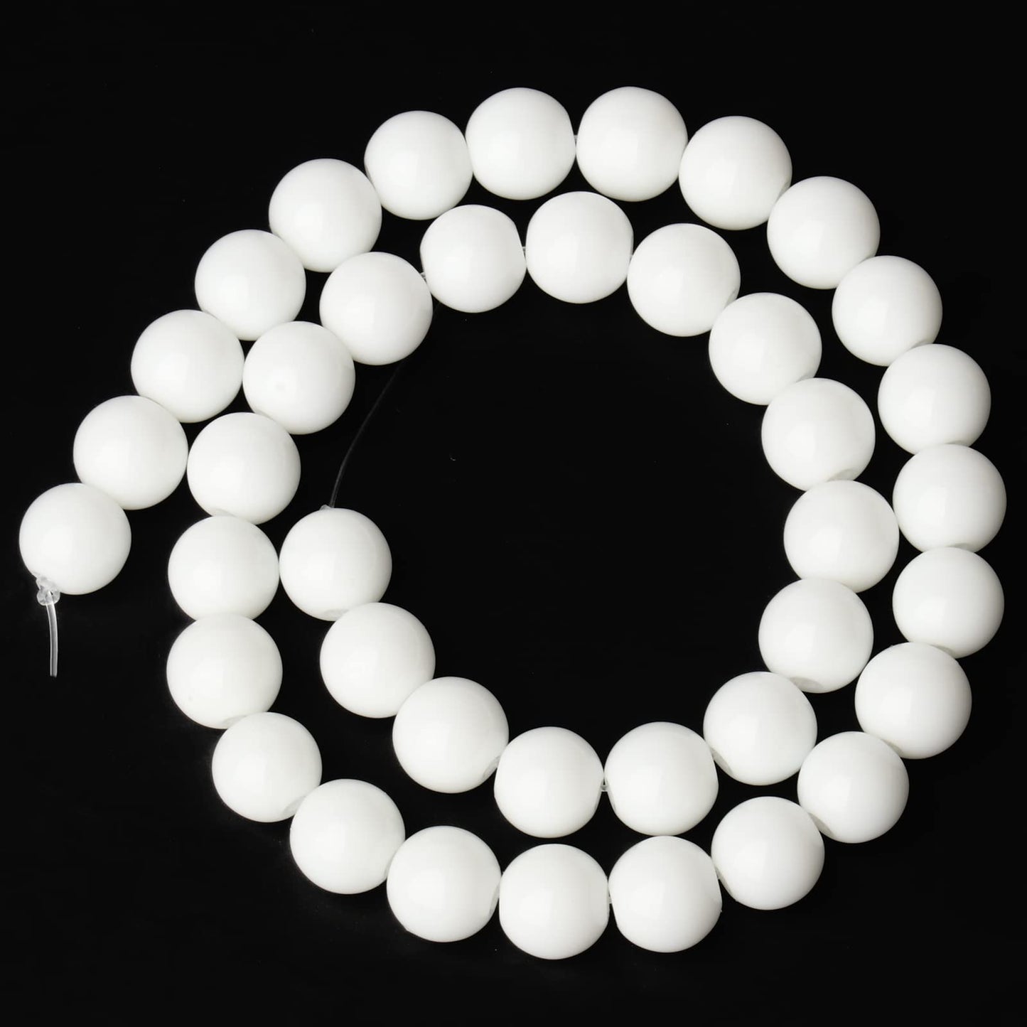 Song Xi White Tridacna Natural Stone Beads for Jewelry Making - 6mm Gemstone Beads