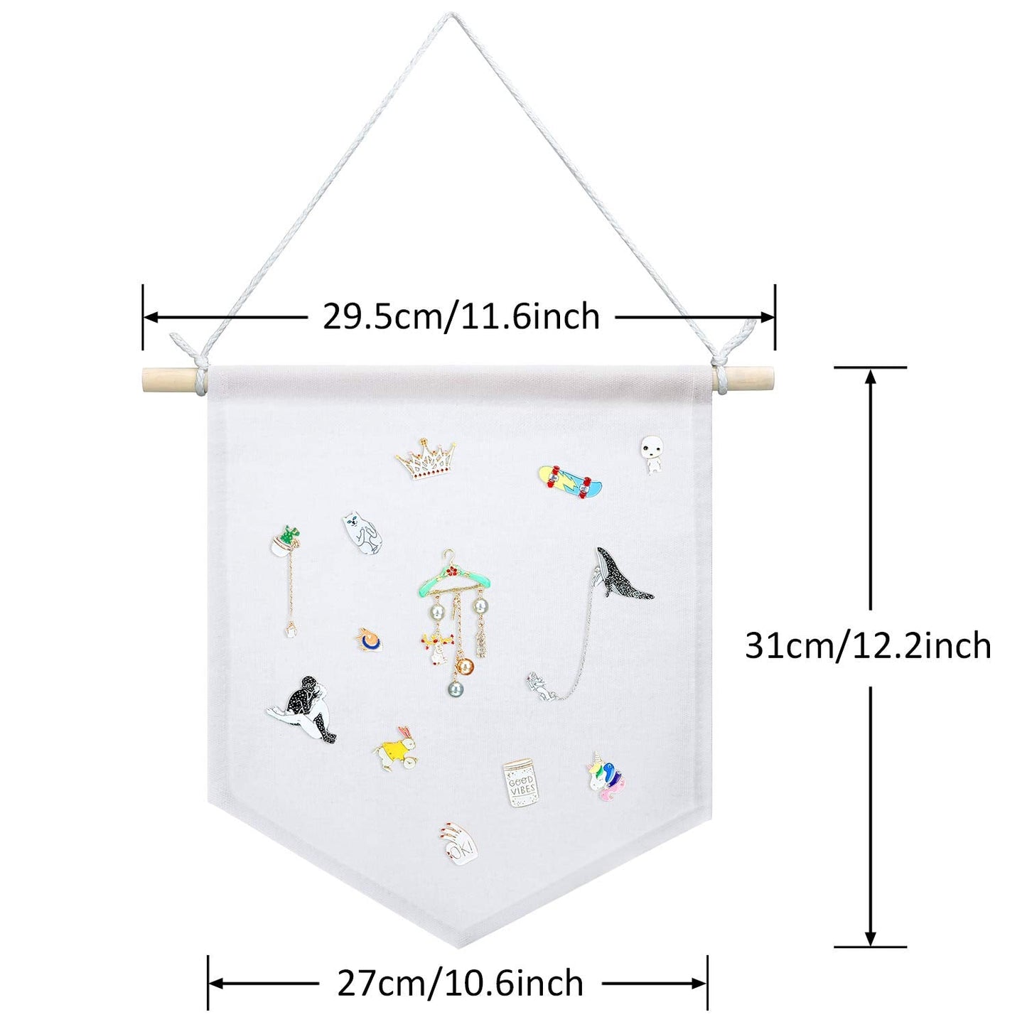 Boao 4 Pcs Boho Room Decor Hanging Decorations Pin Banner Wall Display Banners Elementary Wall Art Banner Welcome to Teacher Gift(Beige,10.6×12.2inches,Classic)