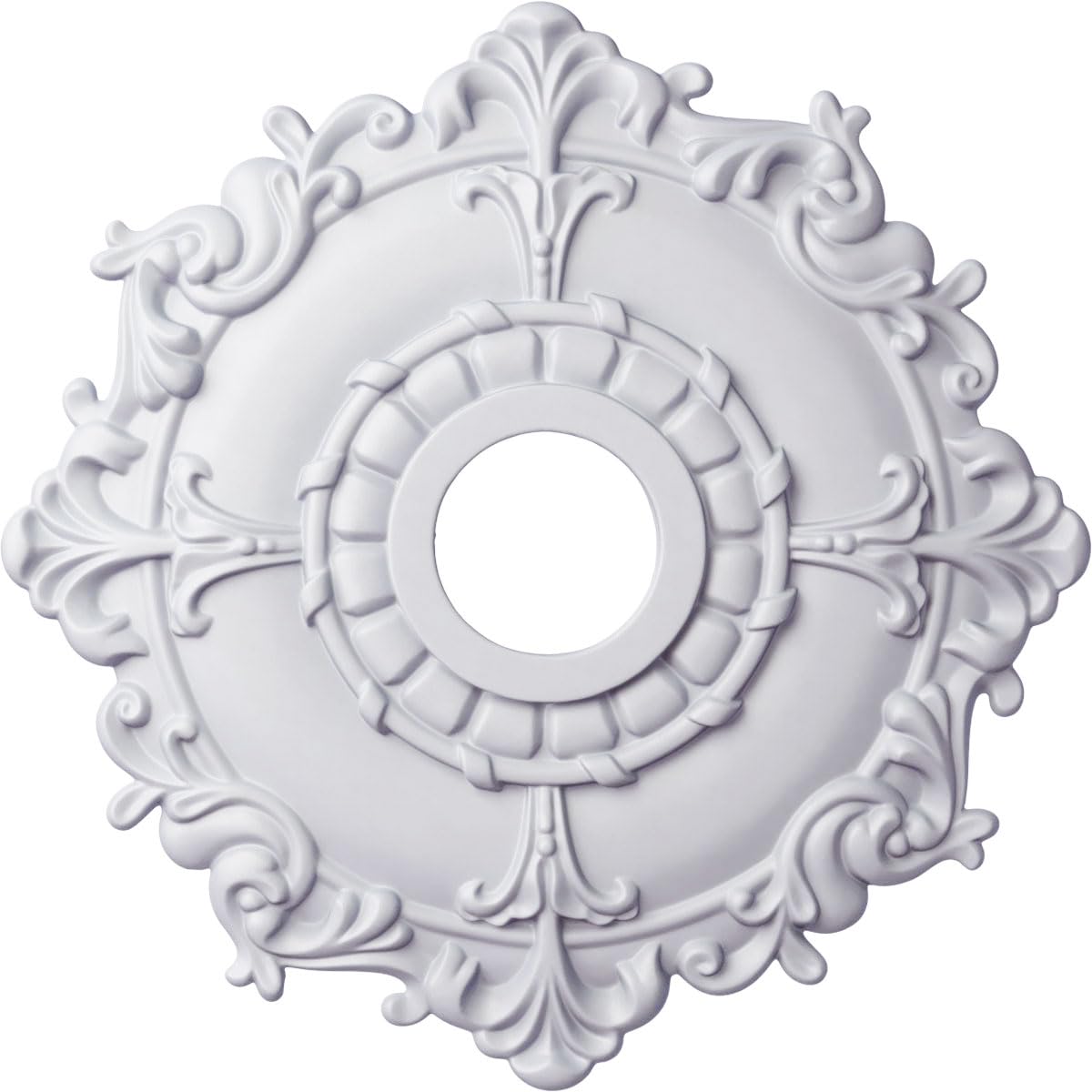 Ekena Millwork CM18RL 18-Inch OD x 3 1/2-Inch ID x 1 1/2-Inch Riley Ceiling Medallion