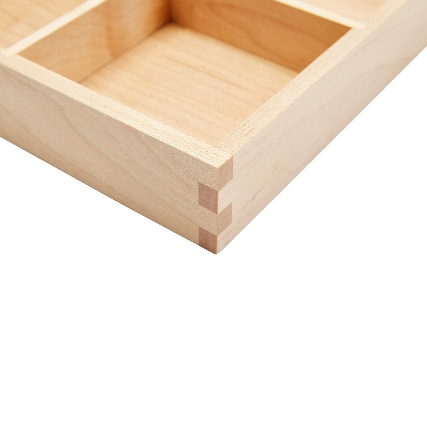 pandapark Wood Organizer Tray,Black Walnut,Desk & Drawer Storage Box (Maple Master)