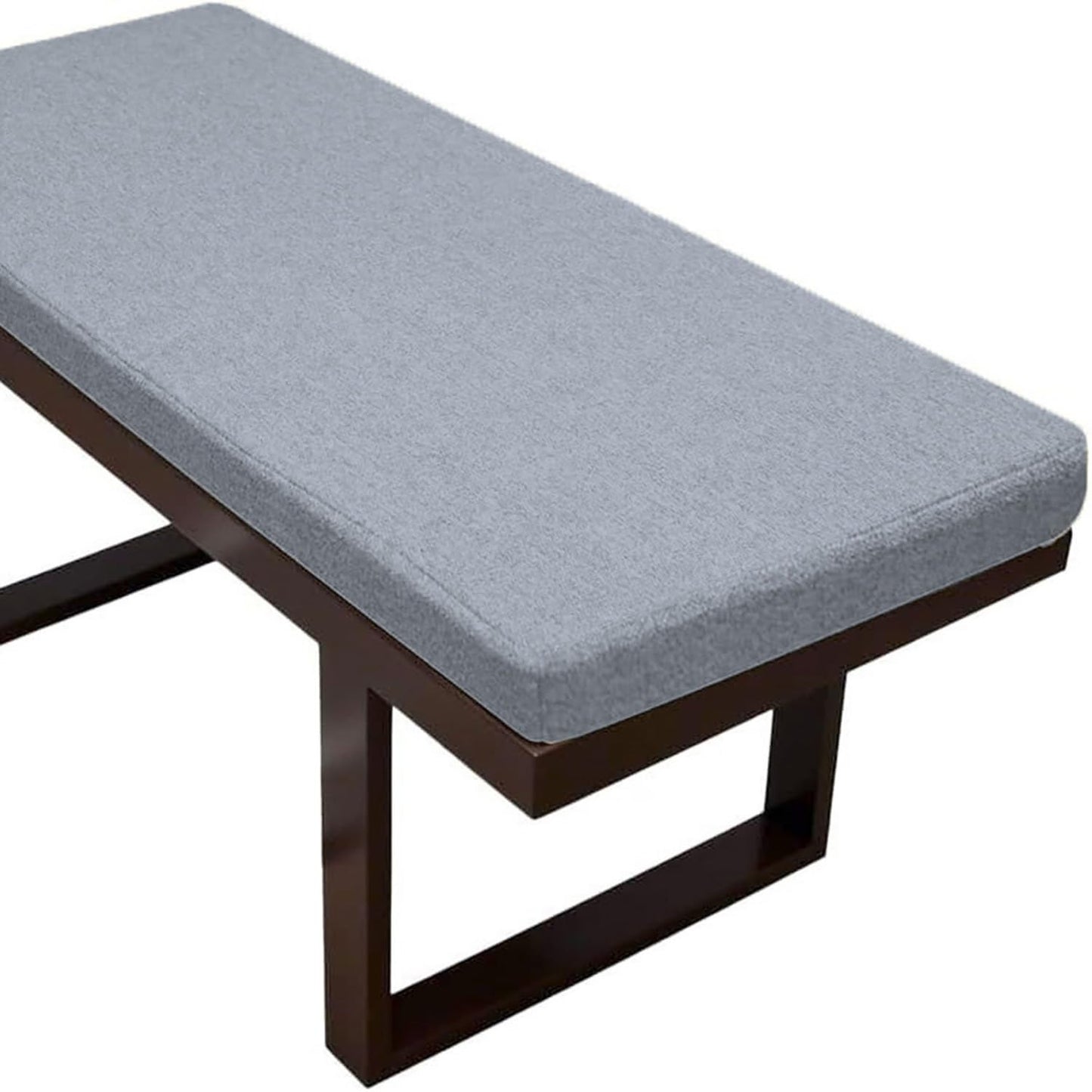 Bench Cushions for Indoor Furniture, Linen Seat Pad for Bay Windows with Foam Padding Garden Patio Long Chairs Furniture Cushions(Sky Blue,40x20in)