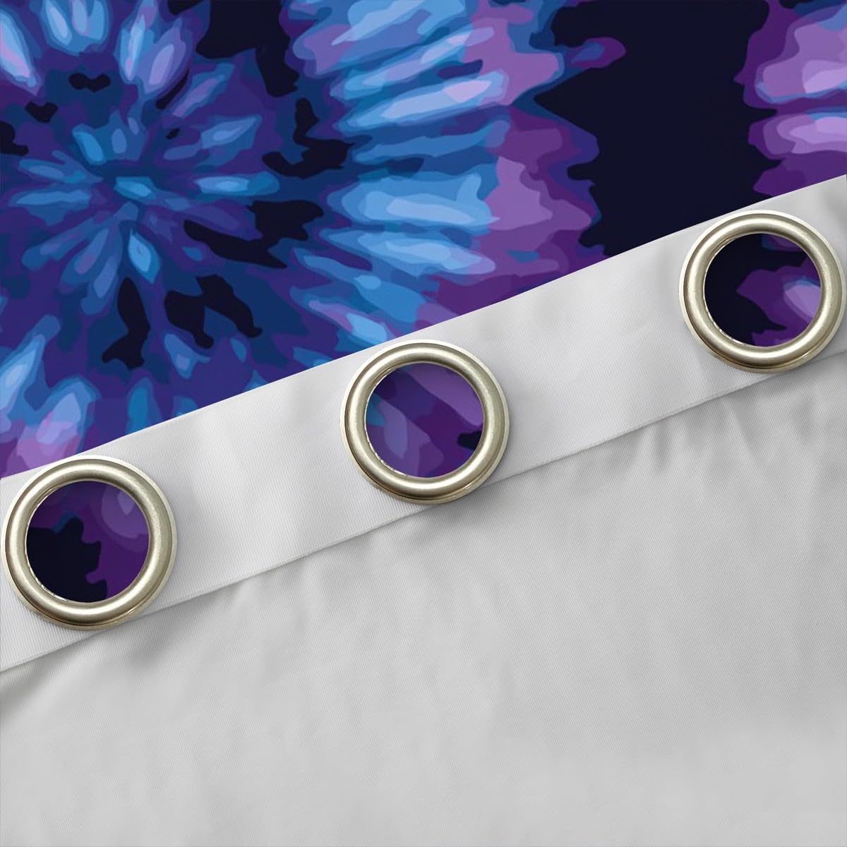 Erosebridal Tie Dye Darkening Curtains Blue Spiral Blackout Curtains Swirl Shape Window Drapes 42"x90",2 Panels Kids Boys Girls Teens Window Treatments