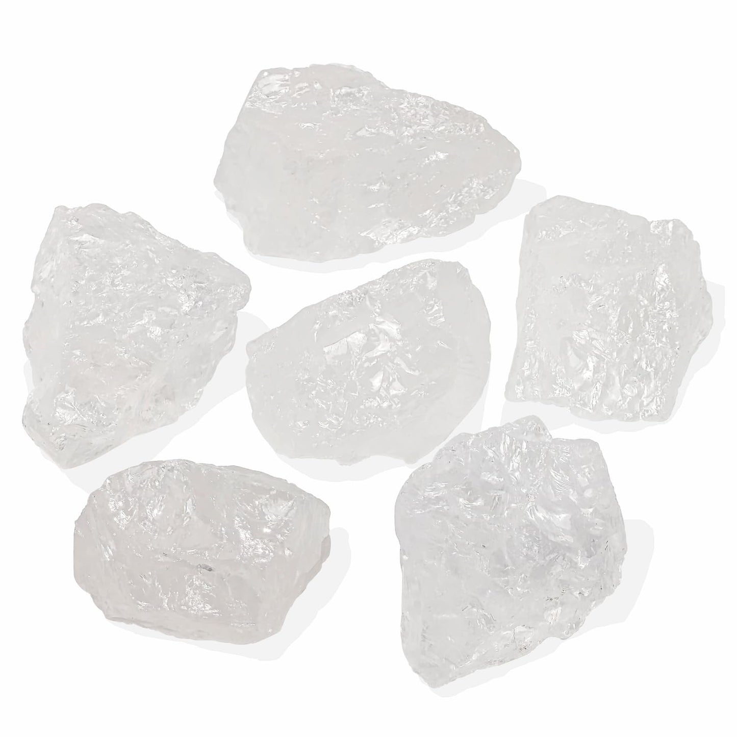 Nvzi Raw Clear Quartz Crystals Bulk, Real Gemstones and Crystals, Rocks and Minerals, Healing Crystals, Quartz Crystals and Healing Stones, Cuarzos Originales De Energia Y Piedras(1LB)