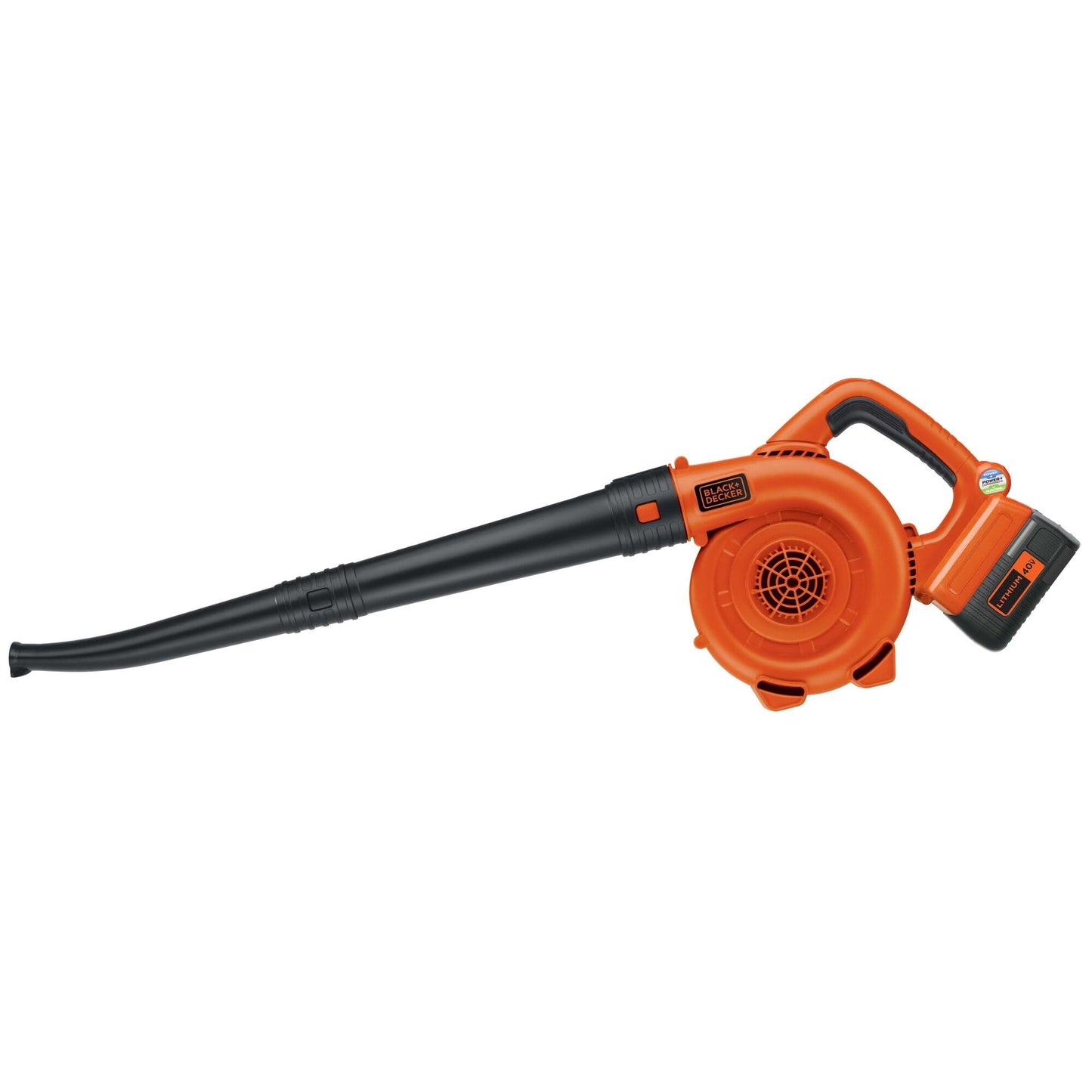 BLACK+DECKER Leaf Blower Cordless with Battery and Charger, POWERCOMMAND 40V MAX 90 CFM Variable Speed Up to 120 MPH, Battery Leaf Blower, Hard Surface and Yard Sweeper (LSW36)