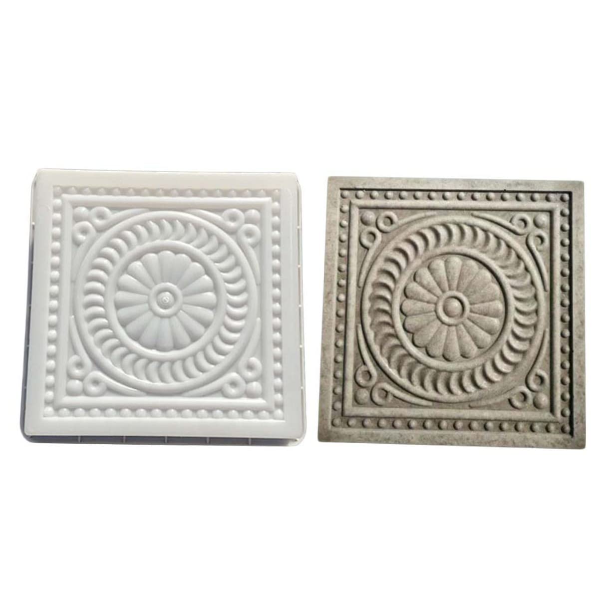 Kisangel Brick Mold 14.5 Inch Square Cement Paver Mold Concrete Stepping Stone for Garden Patio Yard Pathway