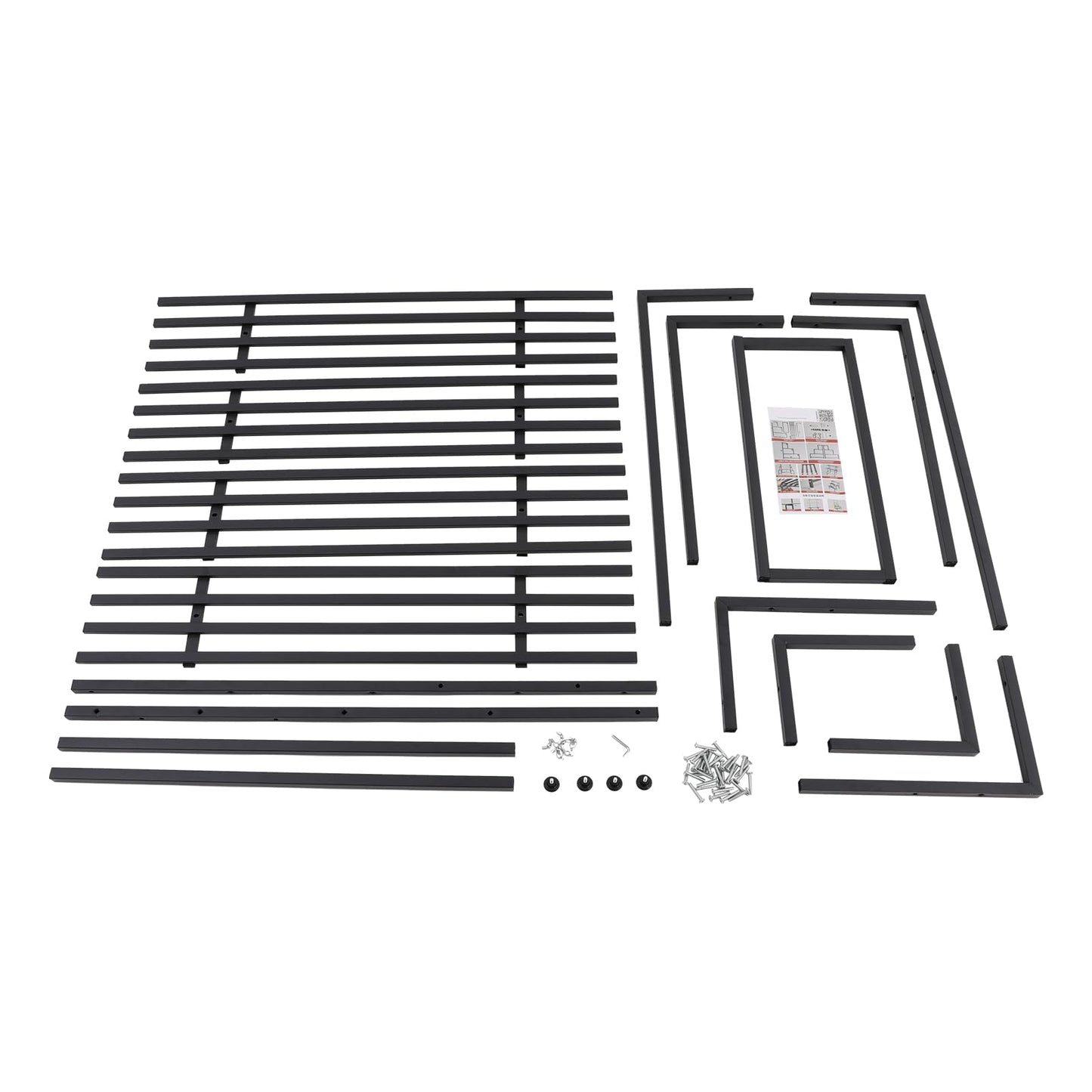 NeNchengLi 4 Tiers Iron Plant Stand Indoor Outdoor Black Planter Display Shelf Ladder Plant Shelf Indoor, Plant Stand 176Lbs Load-Bearing Capacity-For Garden, Patio, Balcony