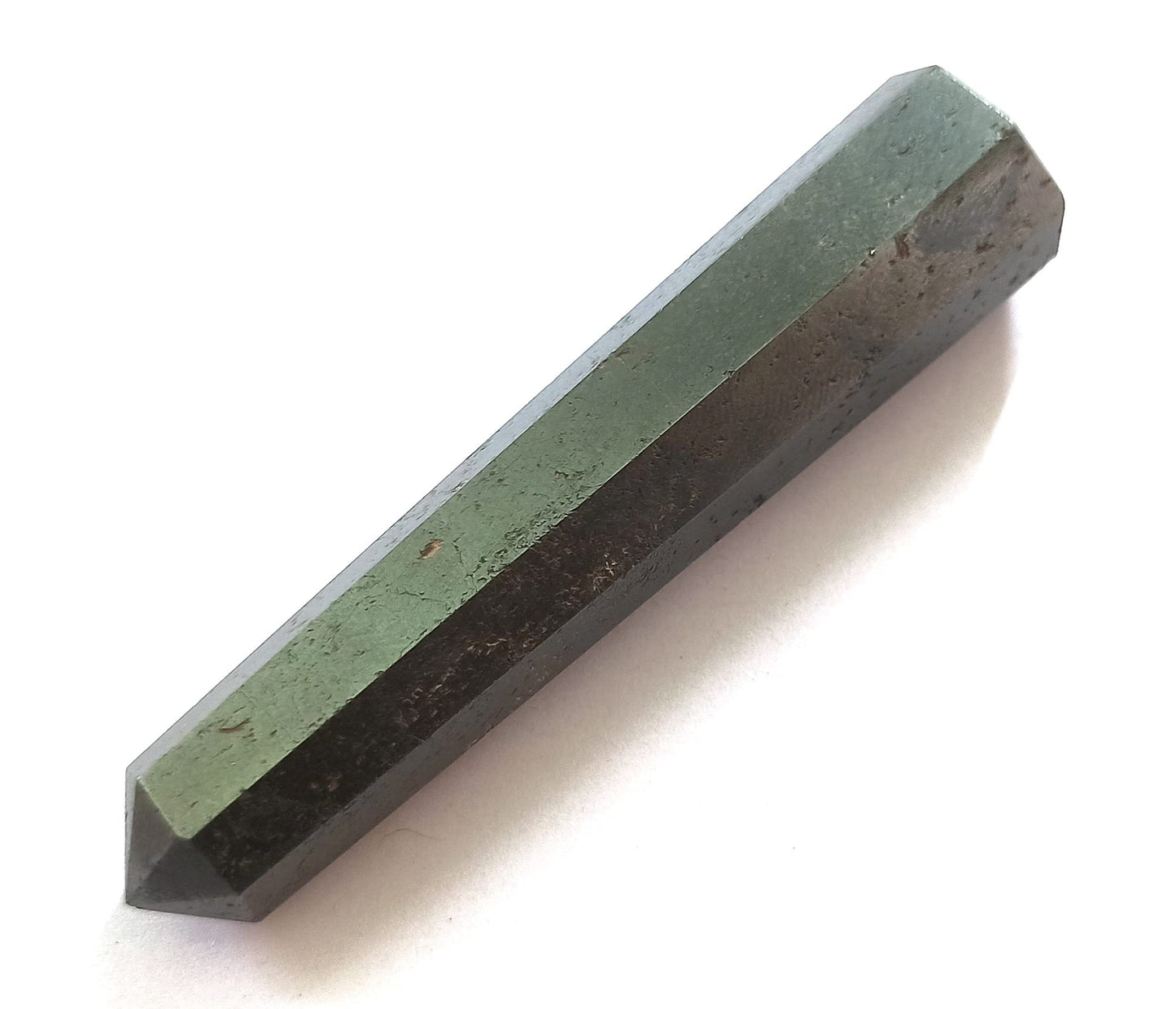 WholesaleGemShop 3 Inch Hemetite Gemstones Obelisk Tower Jumbo Facet Aura Rock Crystal Natural Polished Earth Wand Spirit