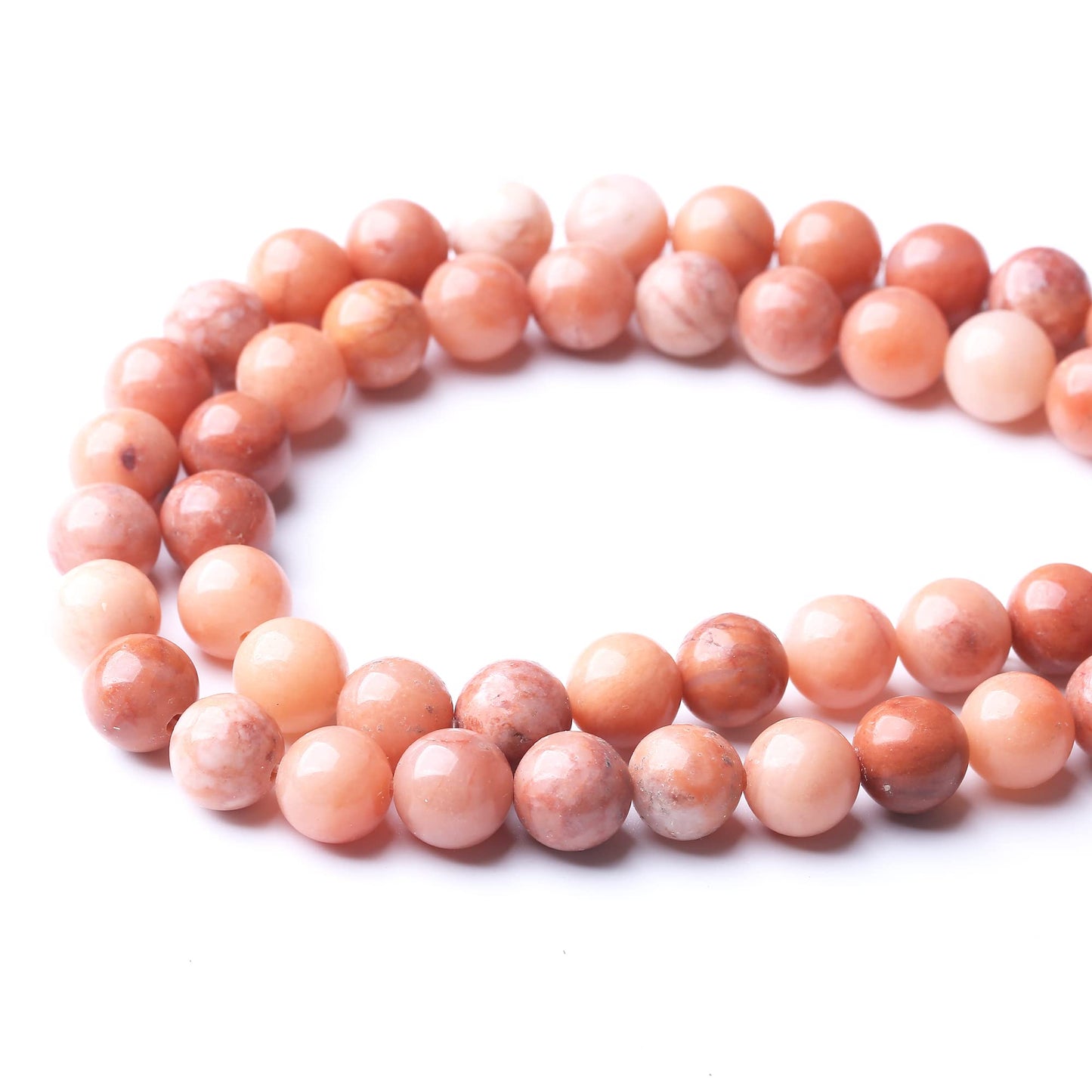 10MM Pink Aventurine Round Loose Beads Natural Gem Beads Crystal Energy Stone Beads for Jewelry Making DIY Bracelet Necklace