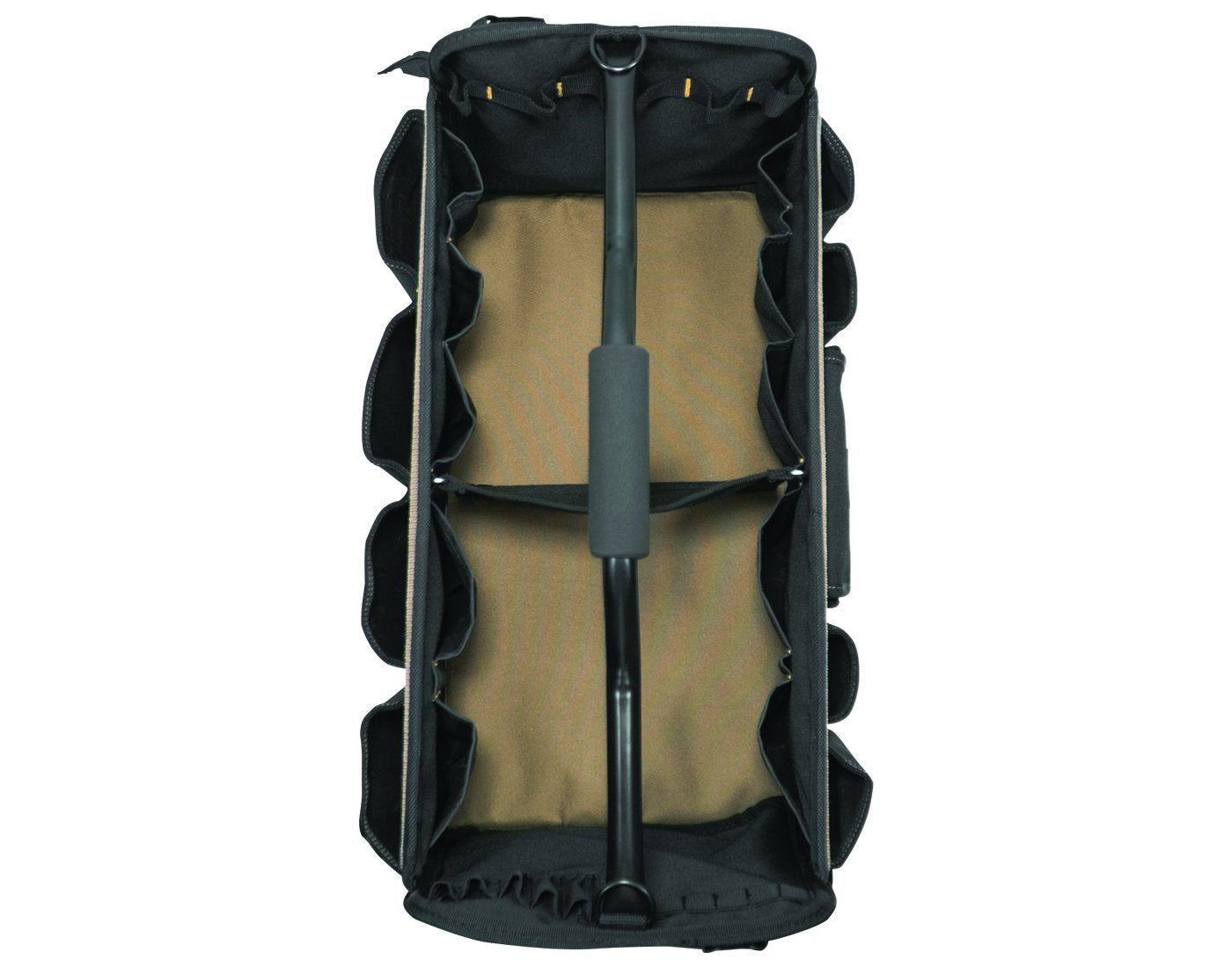 Custom Leathercraft WORK GEAR 1579 20 Inch, Open Top, Soft Sided Tool Box, 27 Pockets