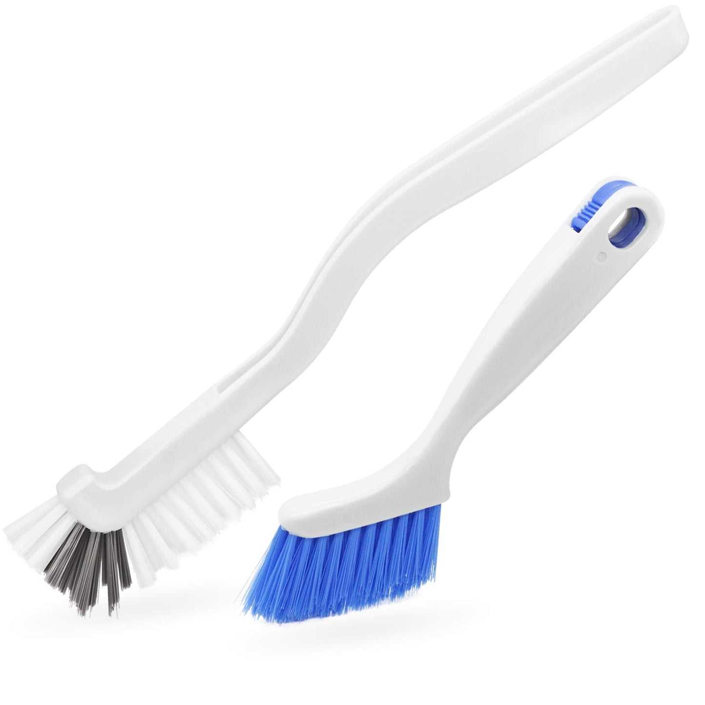 SHUNWEI 2 Pcs Cleaning Brush Small Scrub Brush for Cleaning Sink Bathroom Kitchen Edge Corner Grout Household Use with Handle