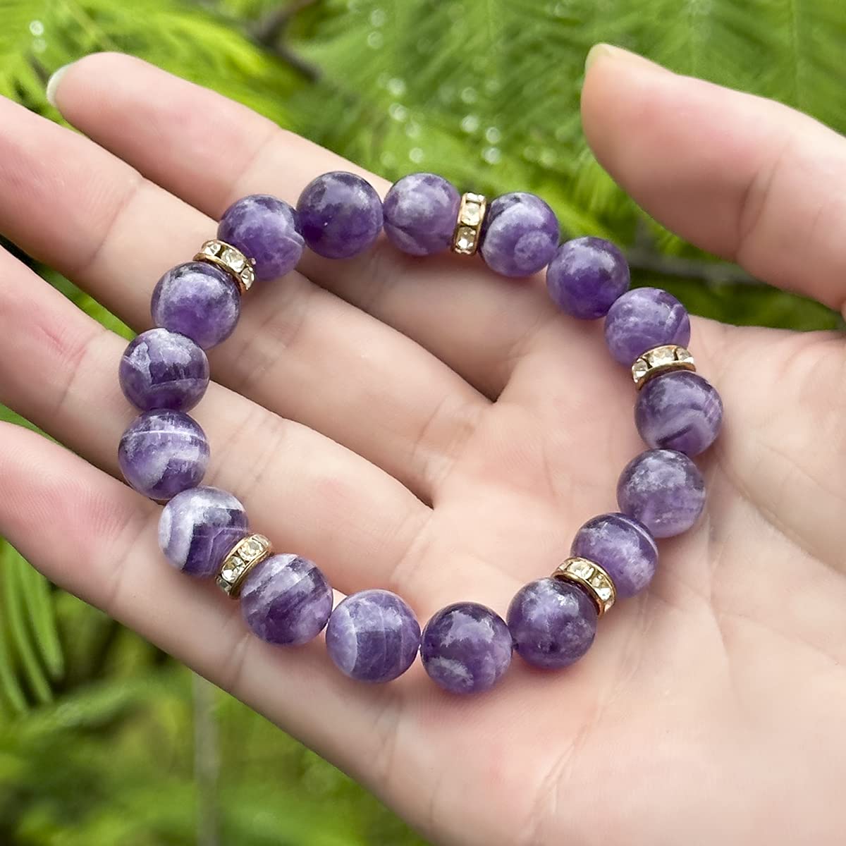 liagza Healing Bracelet For Women Anxiety Crystal Bracelet Chakra Beaded Bracelets Rose Quartz Crystals And Healing Stones Yoga Bead Bracelet Calming Stretch Bracelet Stress Relief Gifts For Women