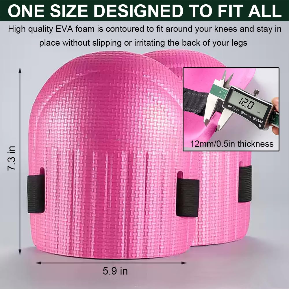 SUJAYU Soft Gardening Knee Pads for Women, EVA Foam Knee Pads for Men Construction, Work Knee Pad for Men Women, Rodilleras Para Roofing Rodilleras Para Trabajo (Green)
