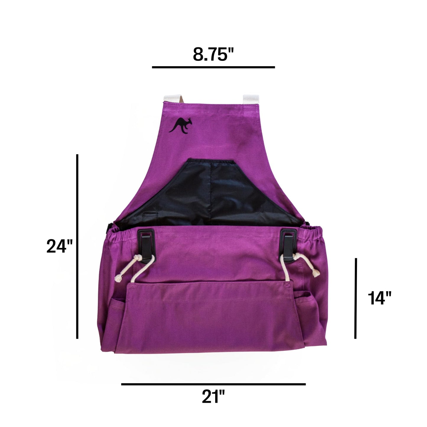 Roo Gardening Apron with Pockets for Women & Men - Canvas Garden Apron with Harvesting Pouch, Water-Resistant, Washable