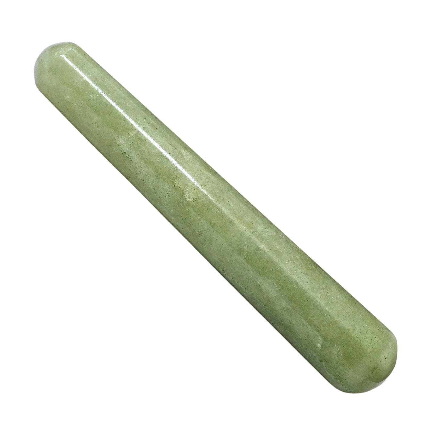 Amazing Gemstone Green Aventurine Crystal Wand Massage Stick - Pelvic Wand Gua Sha for Adults - Crystals and Healing Stones Massage Wands for Adults Gifts (Smooth)
