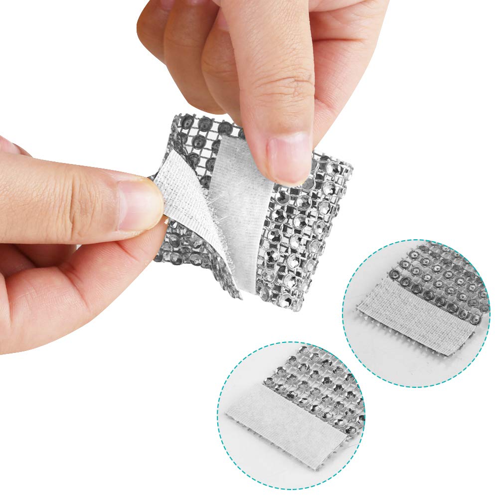 Accmor 100pcs Napkin Rings, Silver Napkin Rings Buckles for Table Decorations, Wedding, Dinner, Party, DIY Decoration