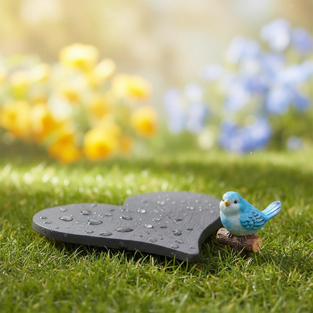 Comfy Hour Rustic Style Collection Cast Iron Garden Stepping Stone - Heart