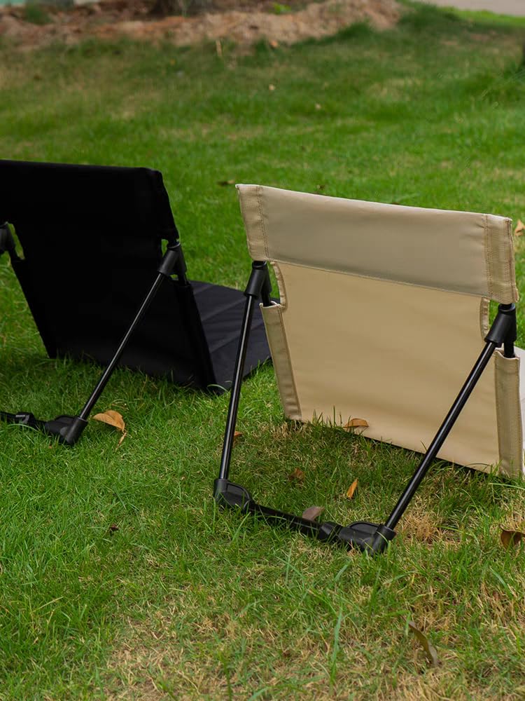 Outdoor Portable Ultra Light Foldable Lounge Chair,Portable Beach Lounge Chair,Outdoor Barbecue, Fishing,Beach, Camping, Picnics, Road trips, Including Storage Tote Bags, Black, Army Green, Khaki