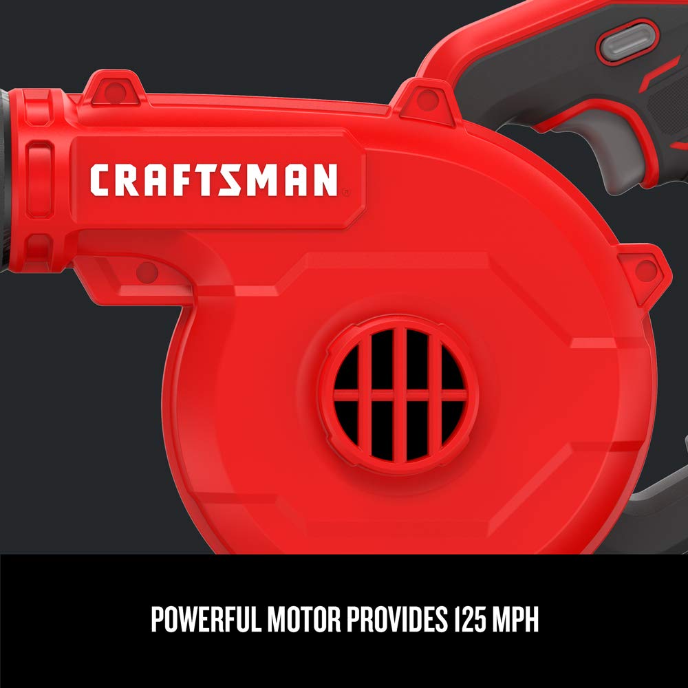 CRAFTSMAN V20 Cordless Leaf Blower, 125 mph, Bare Tool Only (CMCBL0100B)