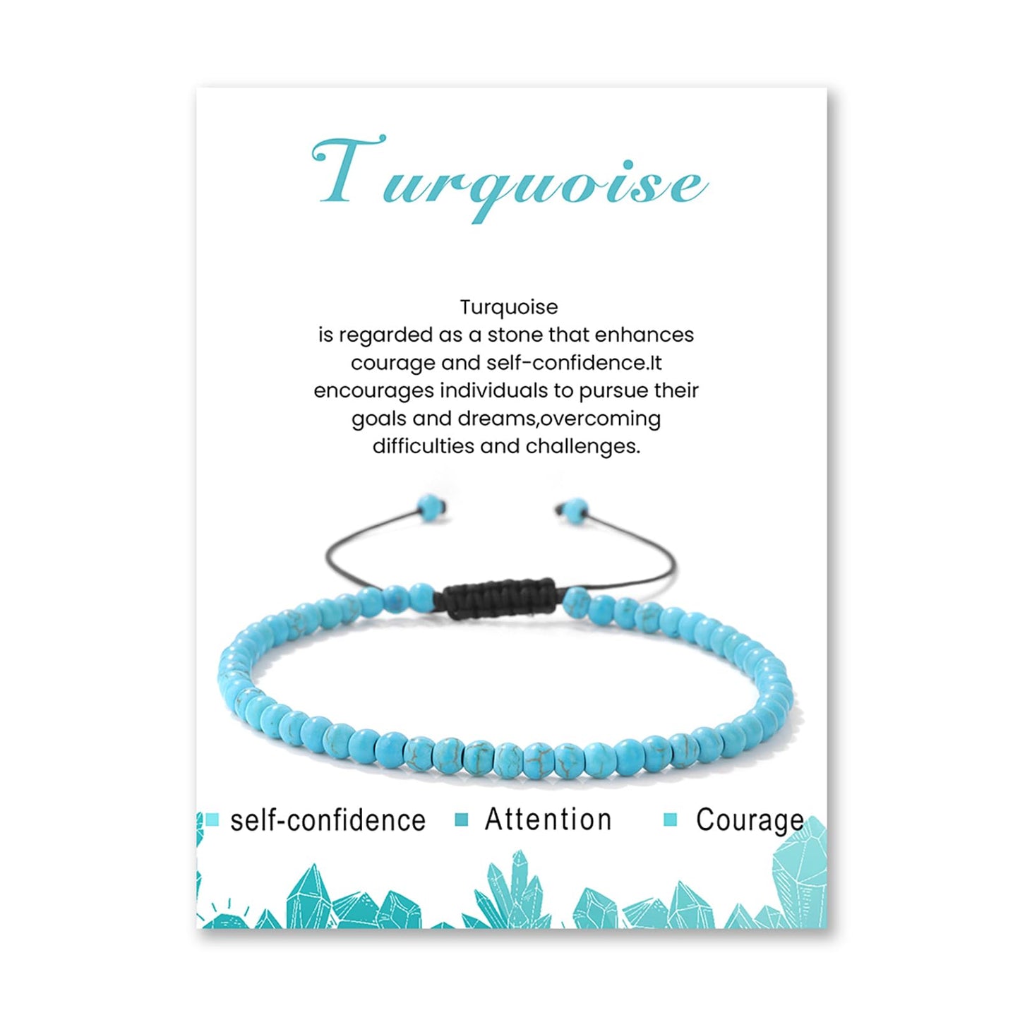 Lit Wall Turquoise Anklets for Women Beach Boho Ankle Waterproof Turquoise Anklet Bracelets Adjustable Beaded Ankle Bracelet Plus Size Anklets Gemstone Anklet Jewelry Gift for Her