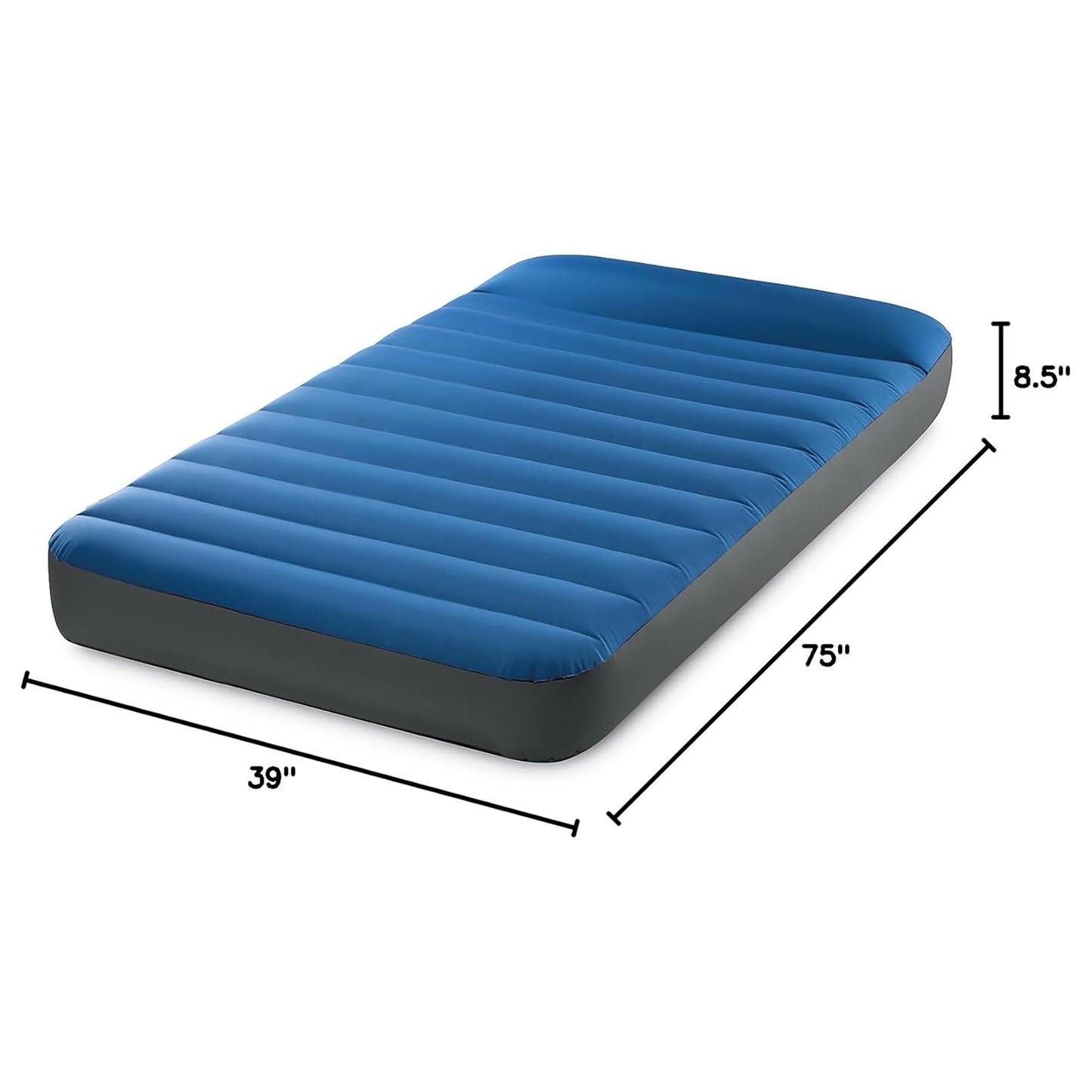 Intex 64011E TruAire TPU Luxury Camping Mattress: Fiber-Tech – Puncture-Resistant Laminate – QuickFill USB Air Pump – 300lb Weight Capacity – Twin Size