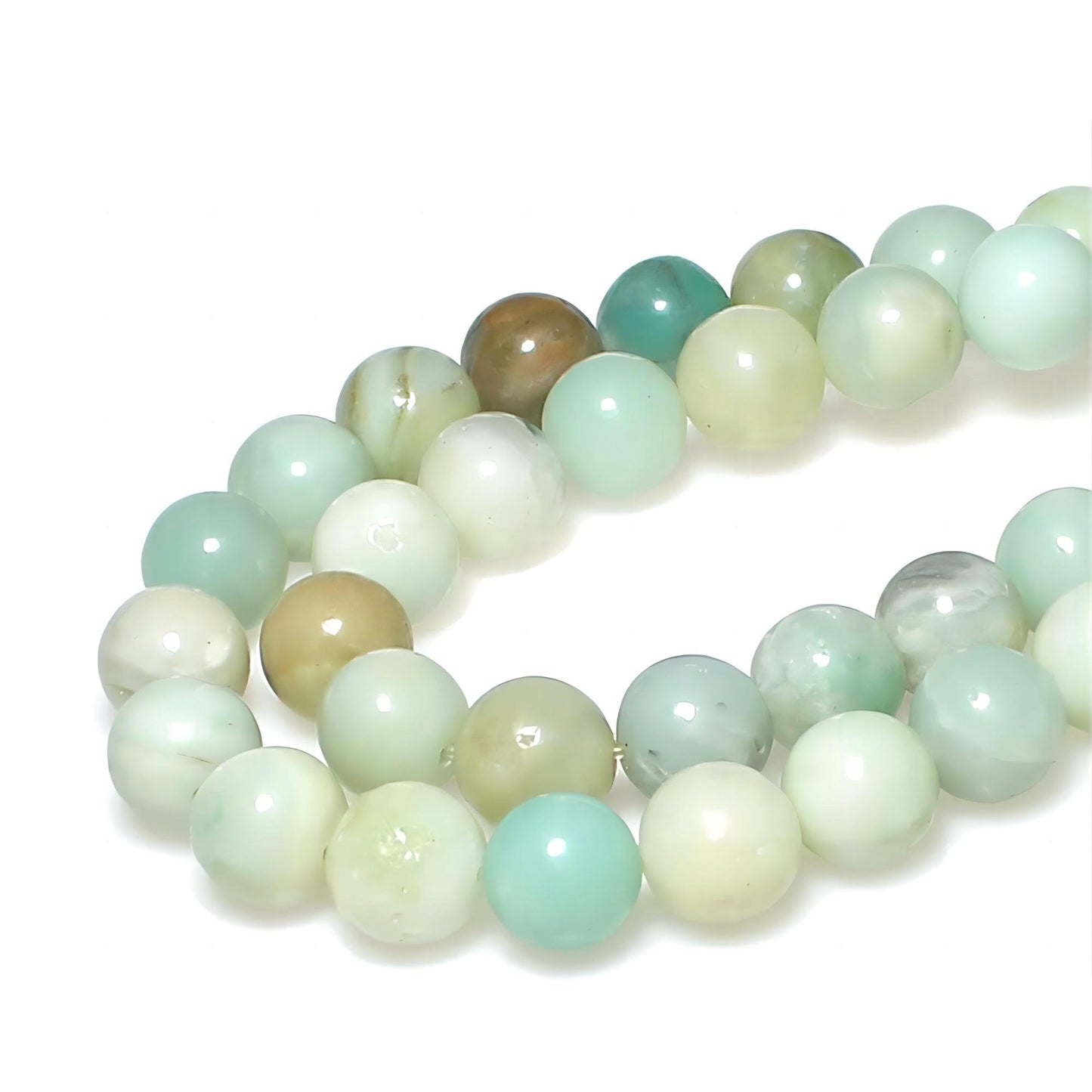 MJDCB Natural Stone Beads Multicolor Amazonite Round Loose Beads for Jewelry Making DIY Bracelet Necklace (6mm)