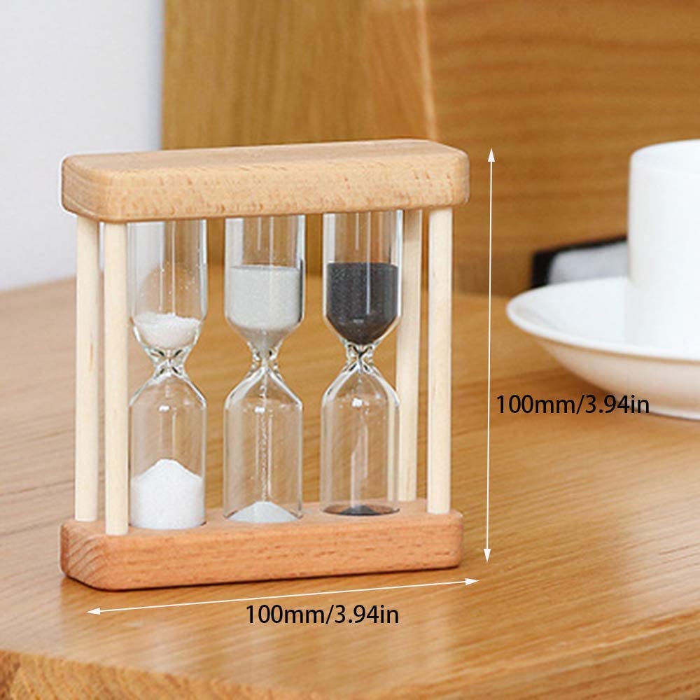 Creative 1/3/5 Minute Wooden Sand Glass Hourglass Timer Clock Home Decor Kitchen Tools Gift for Simple Style