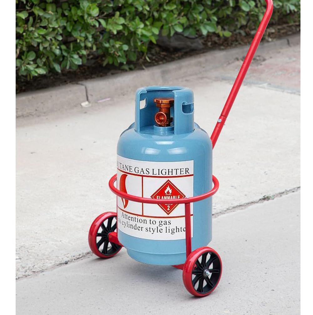 Portable Lightweight Hand Truck, Bucket Cart, Garbage Cart, Gas Bottle Transporter, Wheeled Trolley, Suitable for Moving, Outdoor Use, Home, Travel, and More (Fits for Circumference ＜37'')