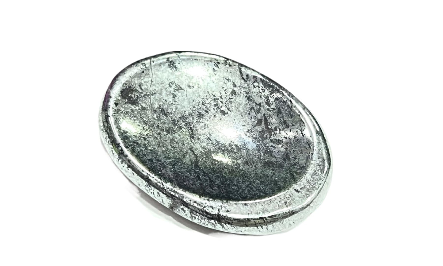 GEMSCITE Hematite Thumb Worry Stones Metaphysical Gemstone Crystal Healing Reiki Men Women Gift FENG Shui Positive Energy Love Wellness Palm Stones Wicca Powerful