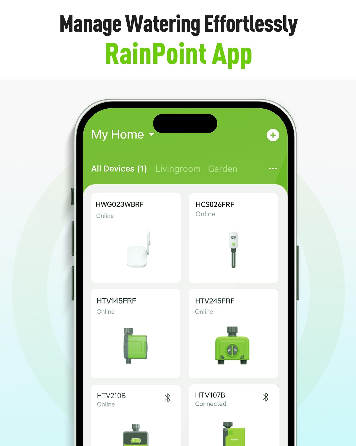 RAINPOINT Antenna Gateway for WiFi Water Timer, Sprinkler Controller, Smart Hose Timer Valve, Drip Irrigation for Garden, Lawn, and Yard