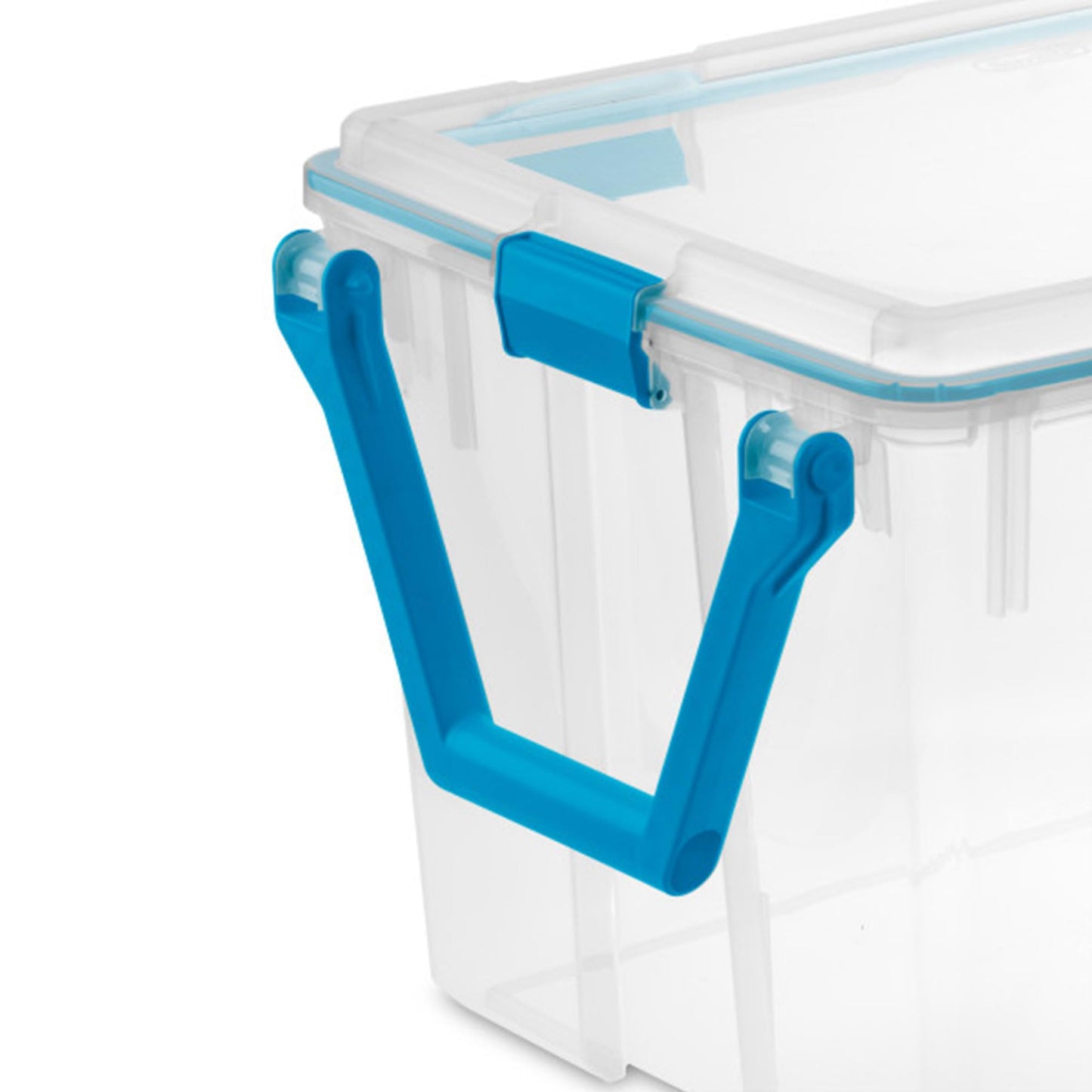 Sterilite 3-Pack Gasket Box, Weather-Resistant Storage Bins with Latching Lids, 120 Quart - Heavy-Duty Organizing Containers for Closet, Bathroom, and Office