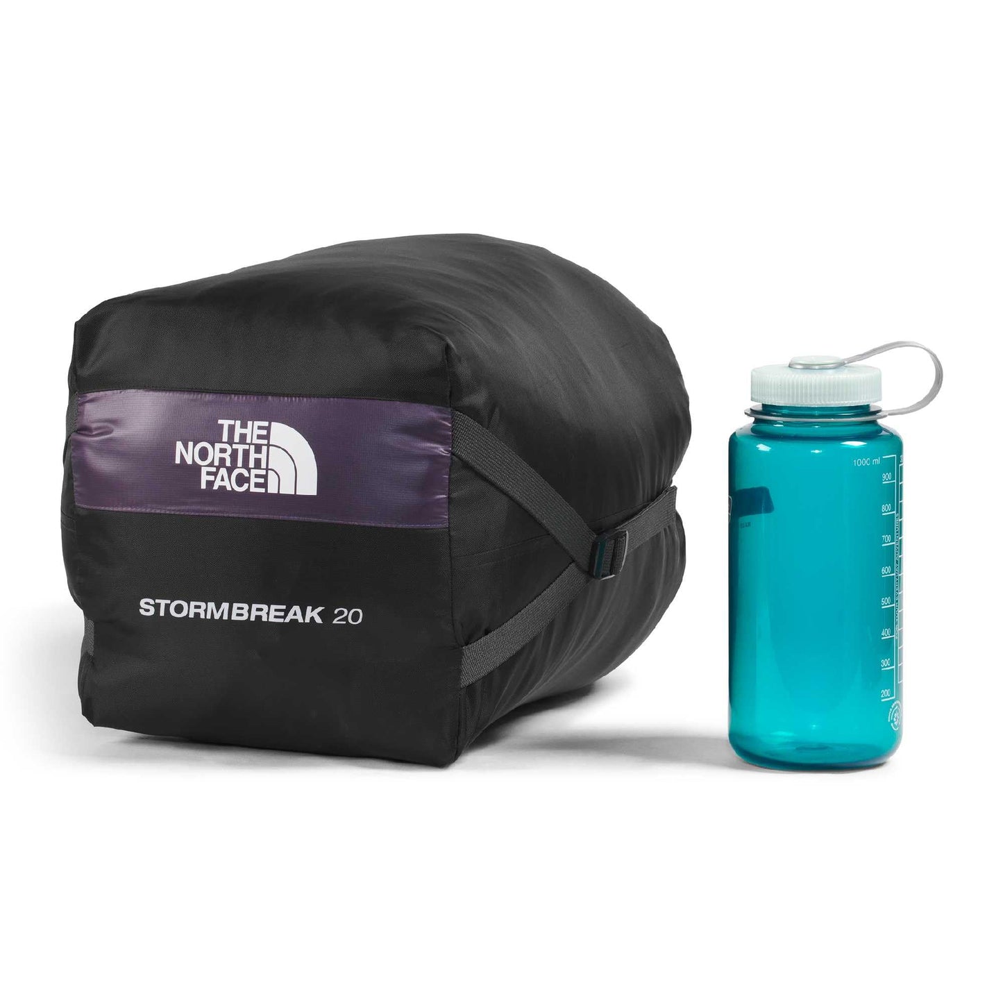 THE NORTH FACE Stormbreak 20F / -7C Backpacking Sleeping Bag - Water Repellent, Fully Insulated, Includes Stuff Sack, Endless Dusk/Pear, Short