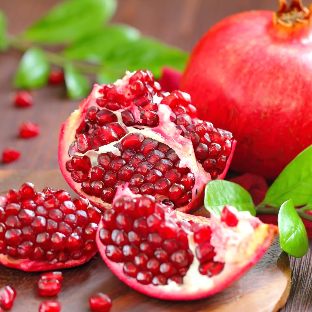Live Pomegranate Tree, Sweet Fruit Tree, Cold Hardy, 2–3 Feet Tall in 3 Gallon Pot, Ready for Outdoor Growing, No Ship to CA