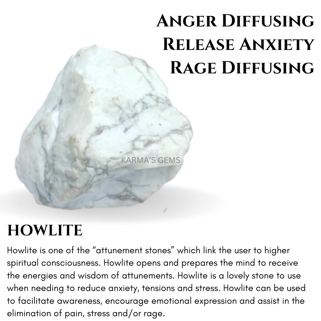 Crystals, Rocks, Jade, Crystals and Healing Stones, Witchcraft Supplies, Healing Crystals, Stones, Healing Stones, Rock Collection, Agate, Raw Stones (Howlite, 2 Pcs)