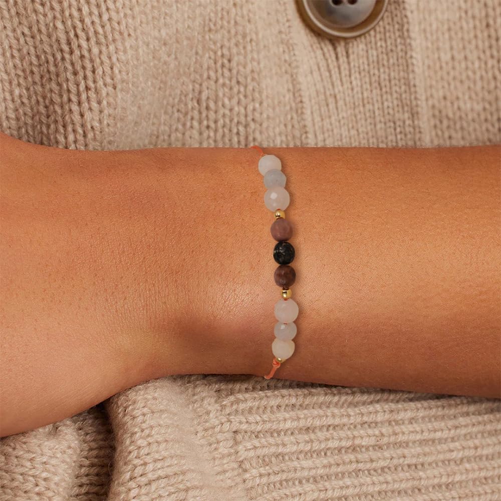 Fezodo Self Love Bracelet Gifts for Women Men, Inspirational Crystal Healing Stones Bracelets Healing Spiritual Crystal Gemstone Gift for Friends Women Men